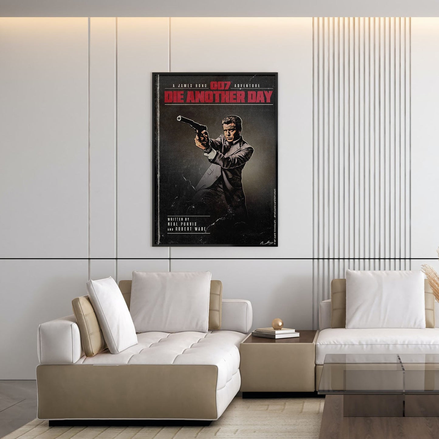 Flex Designs Poster Die Another Day Minimalist 5 x 7" Home Goods - Movie 2002 Movie Poster