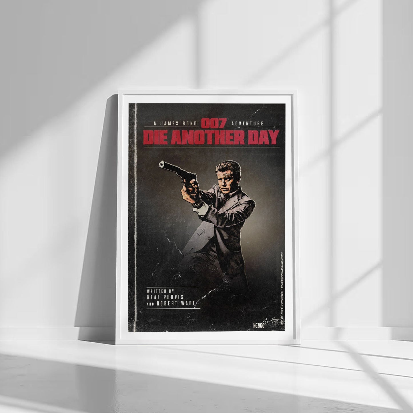 Flex Designs Poster Die Another Day Minimalist 8 x 10" Home Goods - Movie 2002 Movie Poster