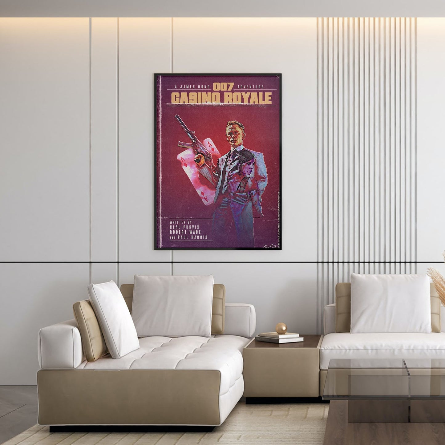 Flex Designs Poster Casino Royale Minimalist 5 x 7" Home Goods - Movie 2006 Movie Poster