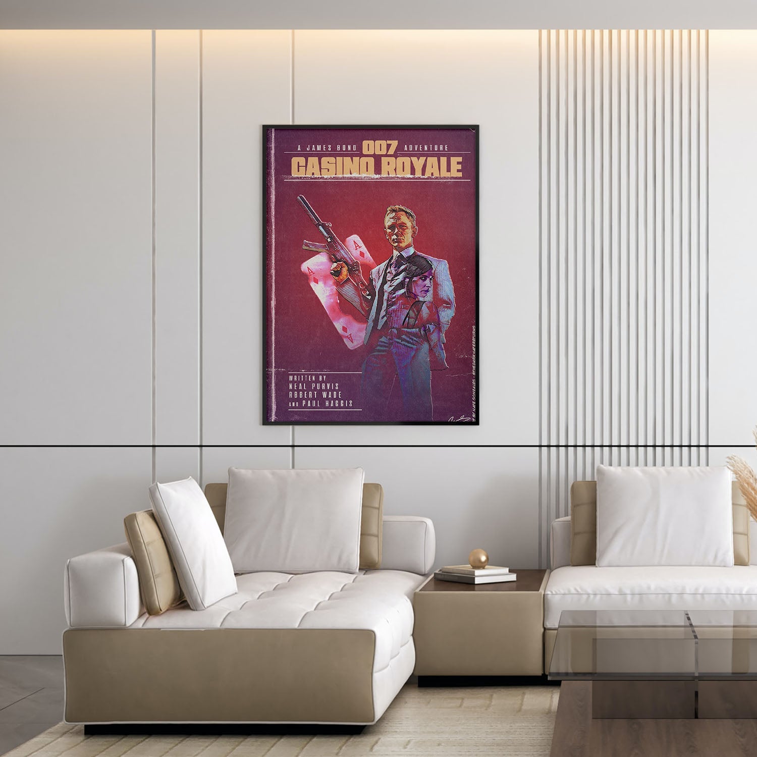 Flex Designs Poster Casino Royale Minimalist 5 x 7" Home Goods - Movie 2006 Movie Poster