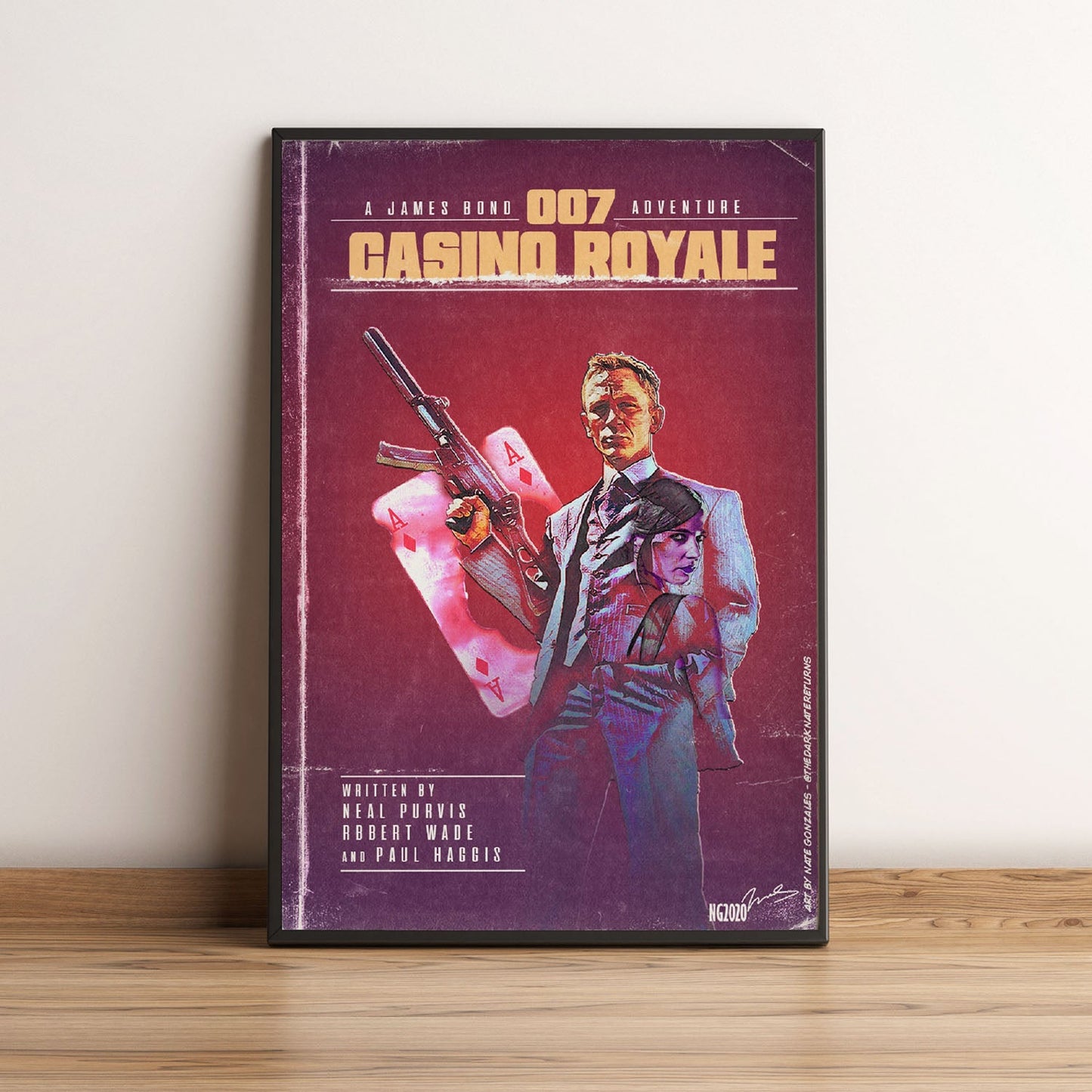 Flex Designs Poster Casino Royale Minimalist 5 x 7" Home Goods - Movie 2006 Movie Poster