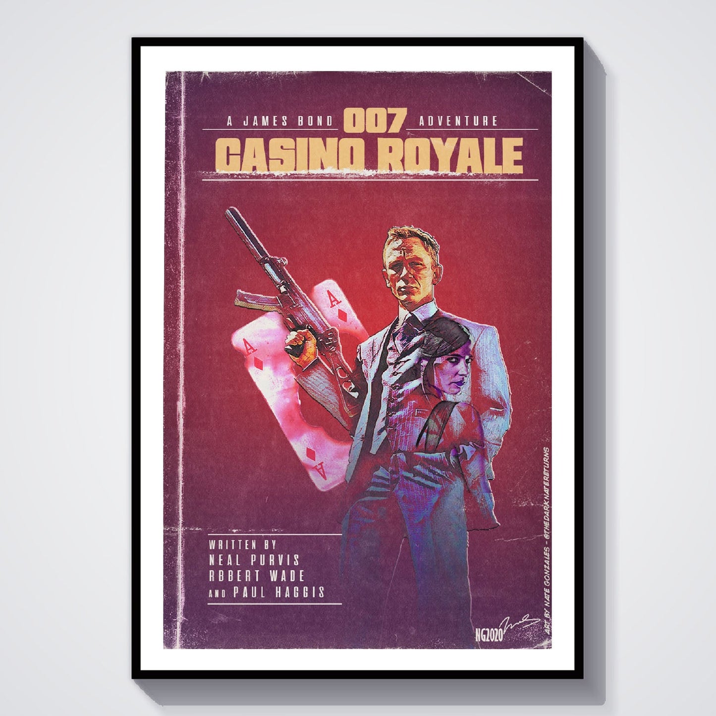 Flex Designs Poster Casino Royale Minimalist 8 x 10" Home Goods - Movie 2006 Movie Poster