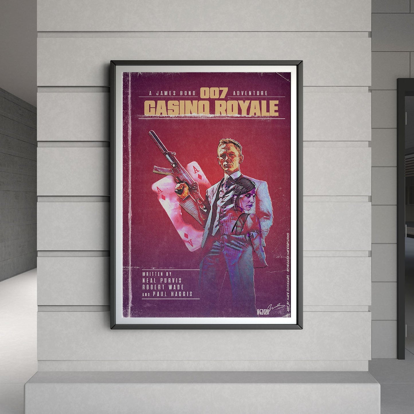 Flex Designs Poster Casino Royale Minimalist 8 x 10" Home Goods - Movie 2006 Movie Poster