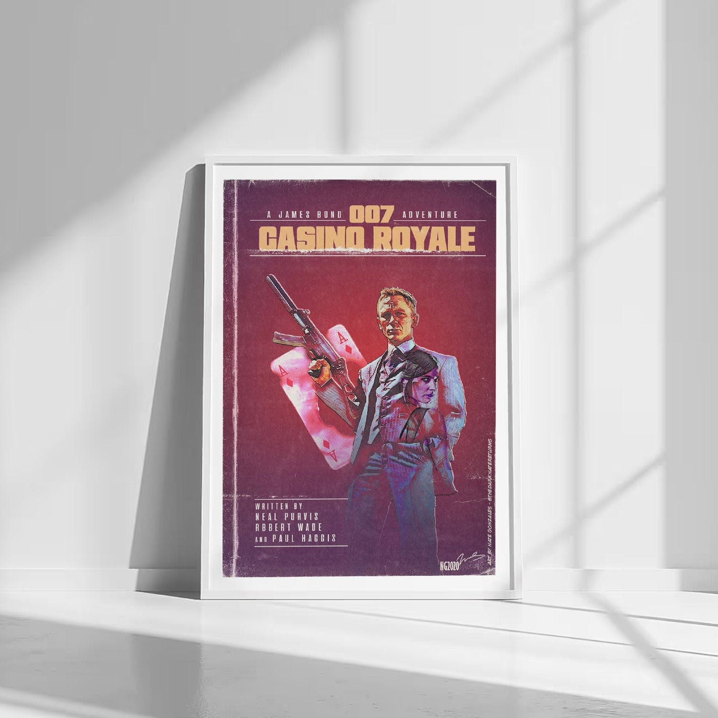 Flex Designs Poster Casino Royale Minimalist 8 x 10" Home Goods - Movie 2006 Movie Poster