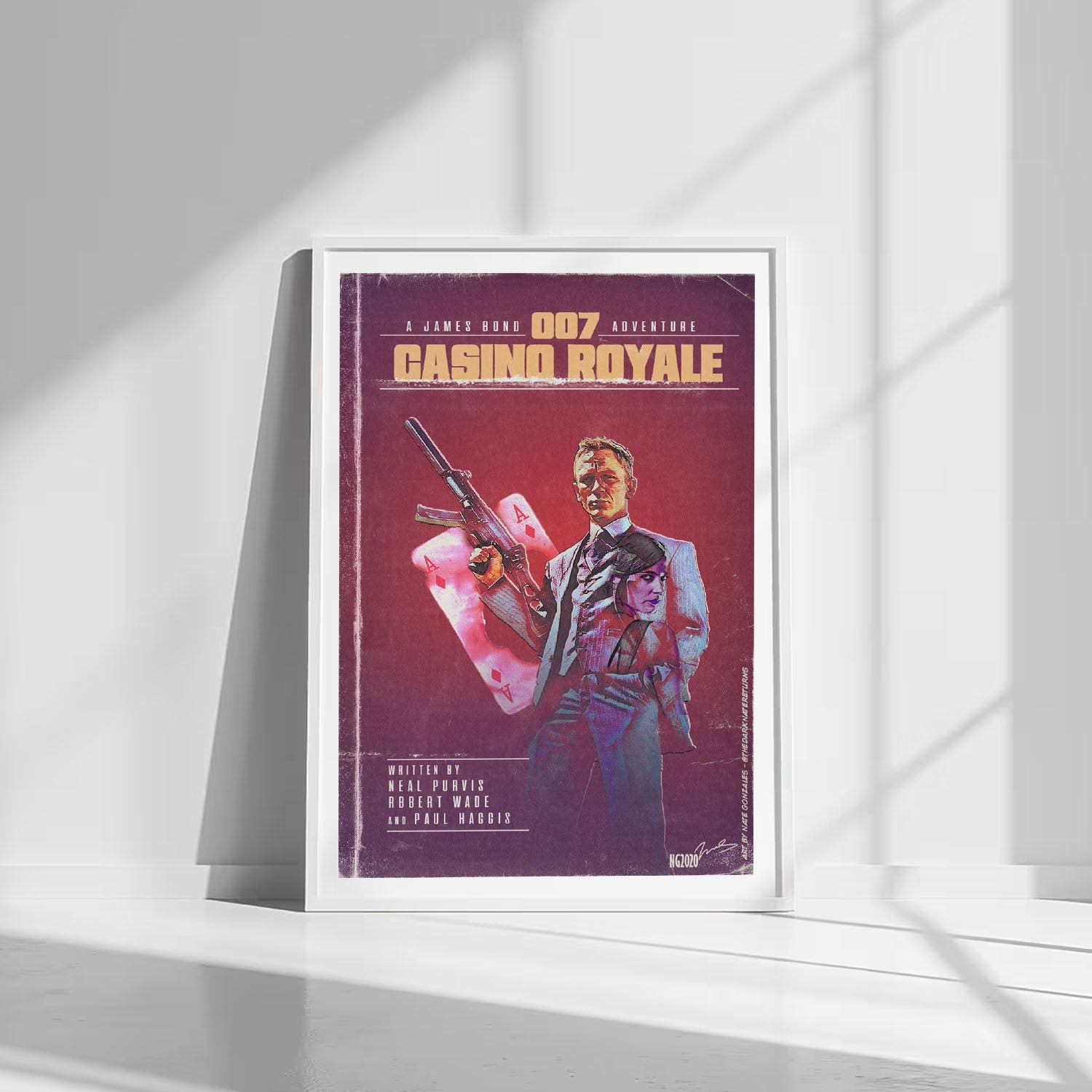 Flex Designs Poster Casino Royale Minimalist 8 x 10" Home Goods - Movie 2006 Movie Poster