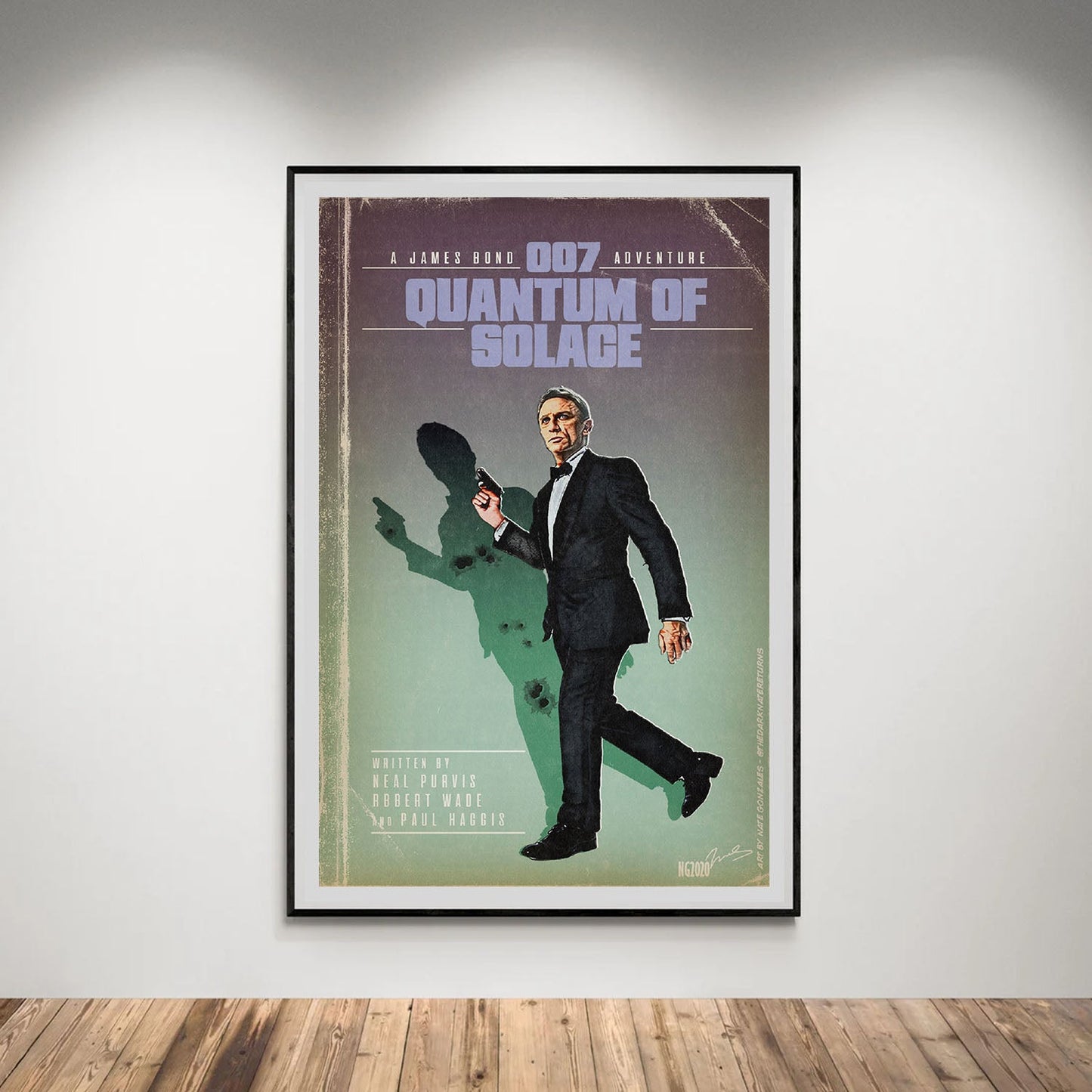 Flex Designs Poster Quantum of Solace Minimalist 5 x 7" Home Goods - Movie 2008 Movie Poster