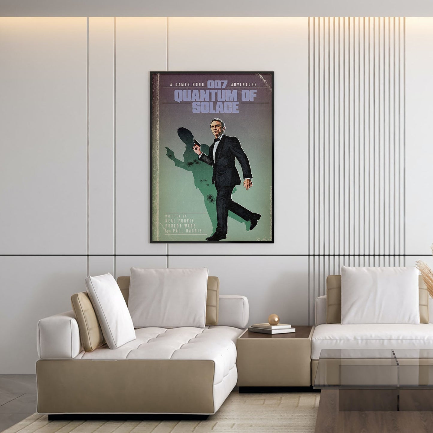 Flex Designs Poster Quantum of Solace Minimalist 5 x 7" Home Goods - Movie 2008 Movie Poster