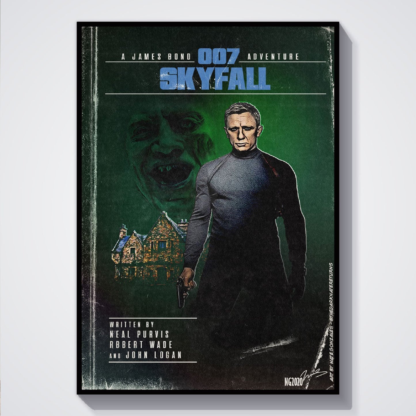 Flex Designs Poster Skyfall Minimalist 5 x 7" Home Goods - Movie 2012 Movie Poster