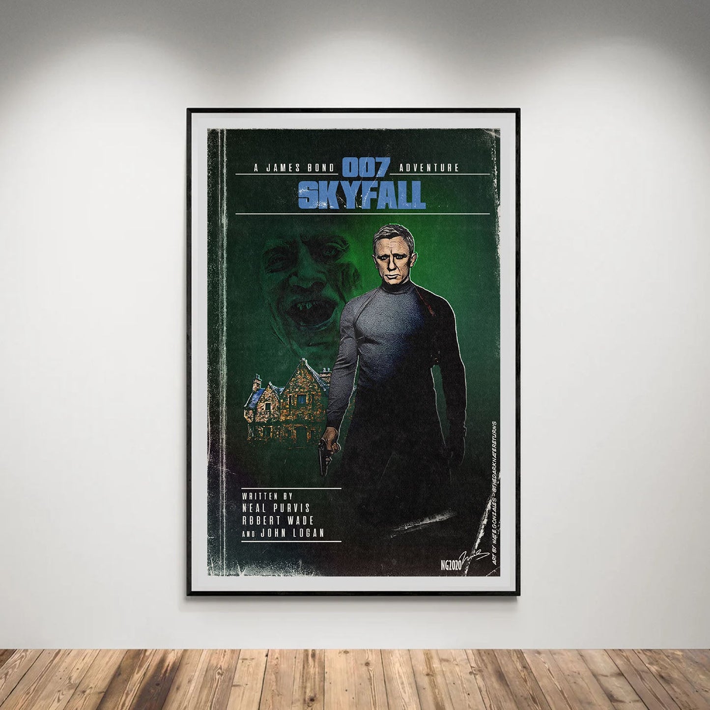 Flex Designs Poster Skyfall Minimalist 5 x 7" Home Goods - Movie 2012 Movie Poster