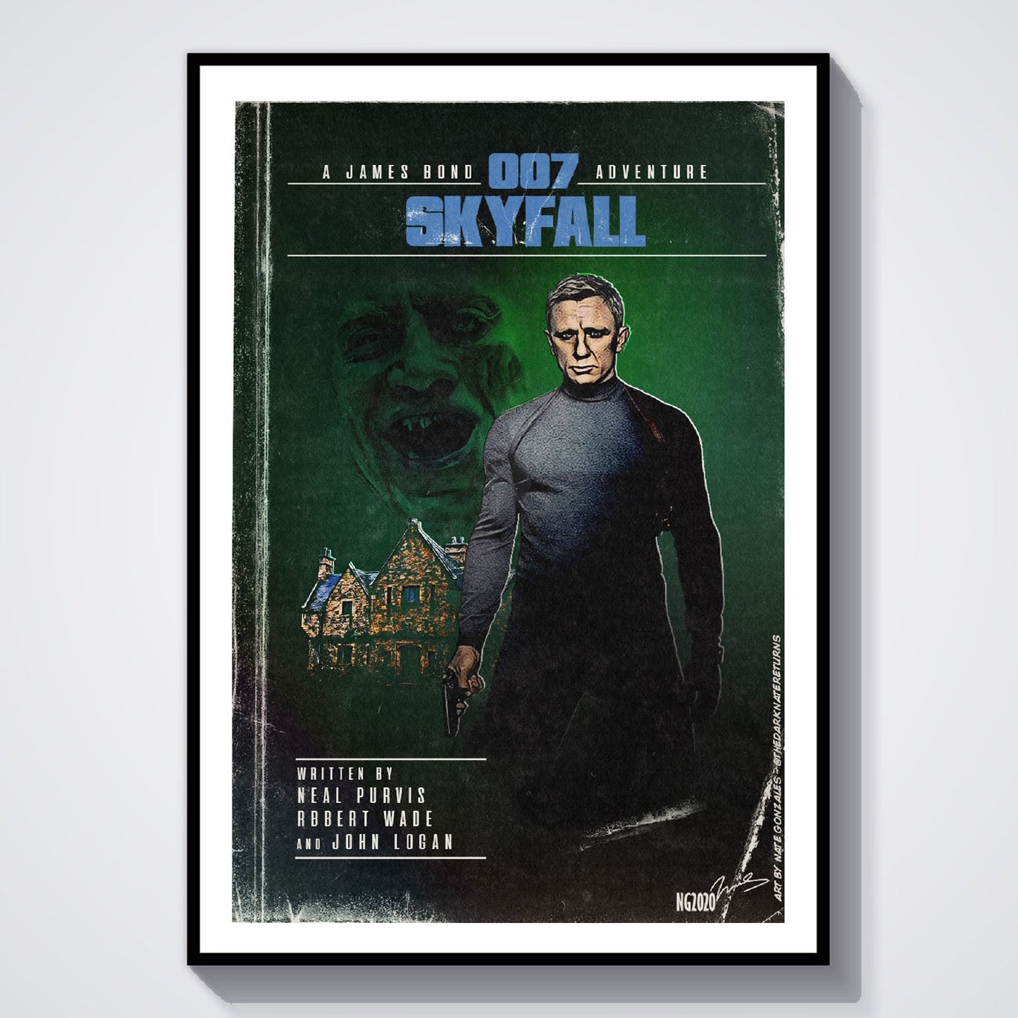 Flex Designs Poster Skyfall Minimalist 8 x 10" Home Goods - Movie 2012 Movie Poster