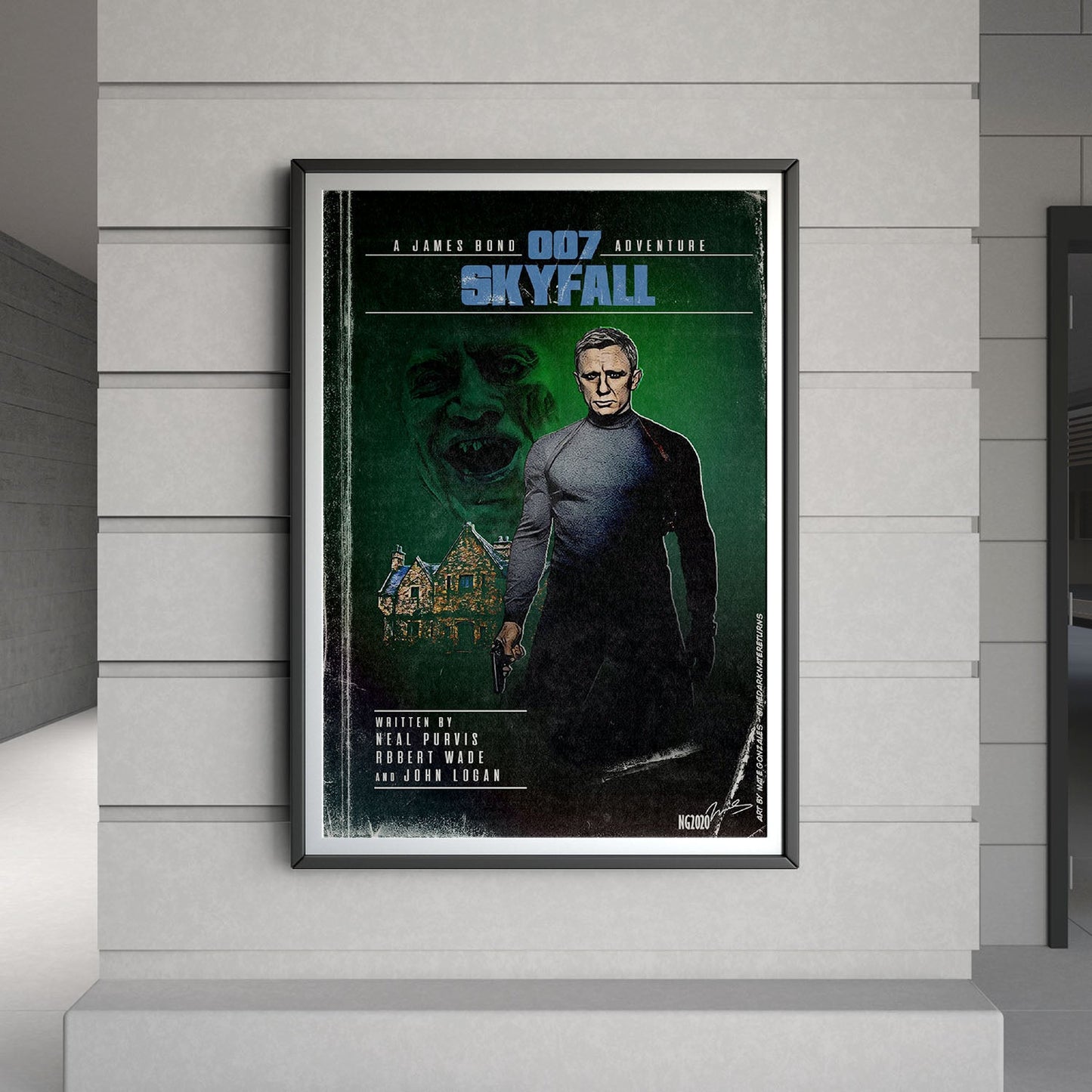 Flex Designs Poster Skyfall Minimalist 8 x 10" Home Goods - Movie 2012 Movie Poster