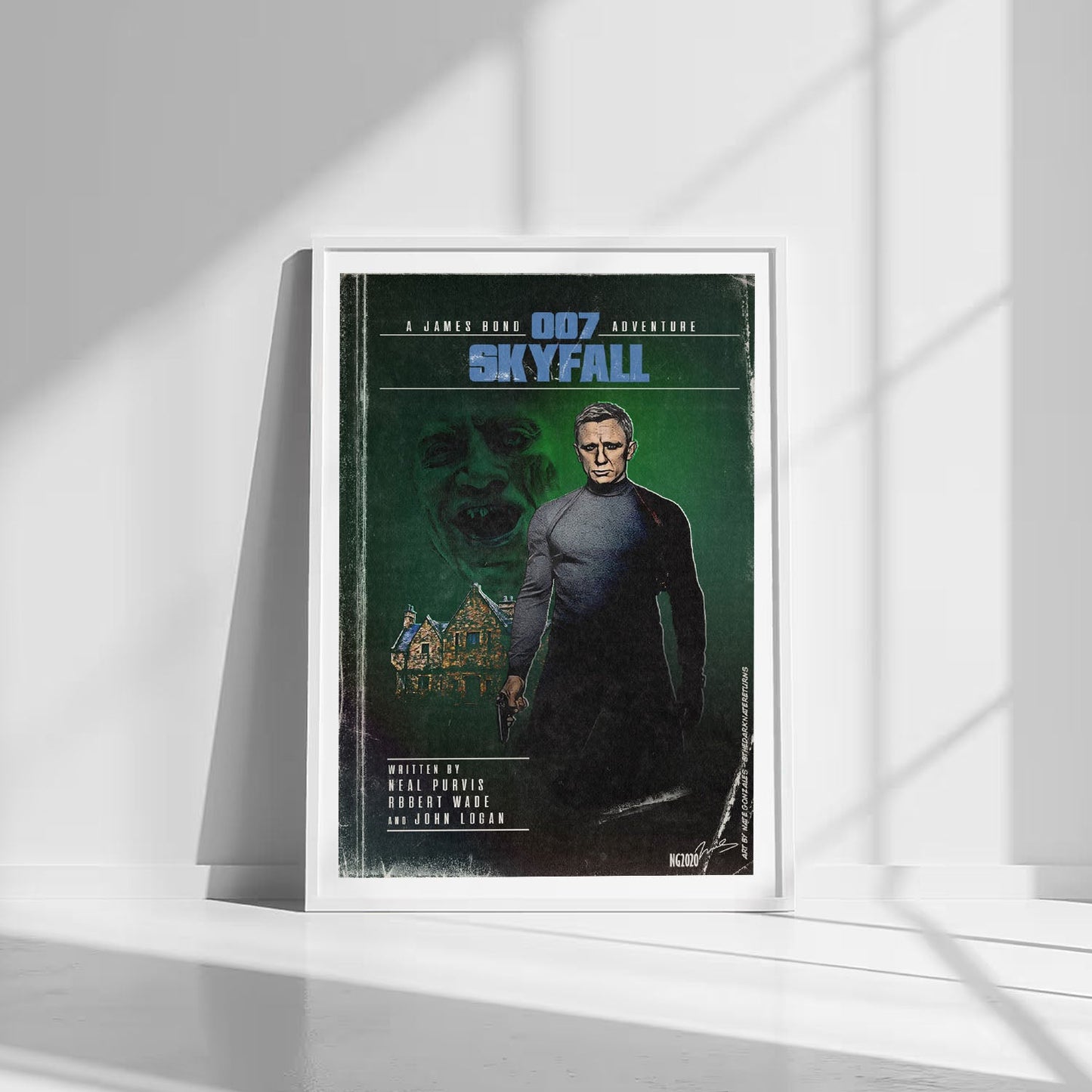 Flex Designs Poster Skyfall Minimalist 8 x 10" Home Goods - Movie 2012 Movie Poster