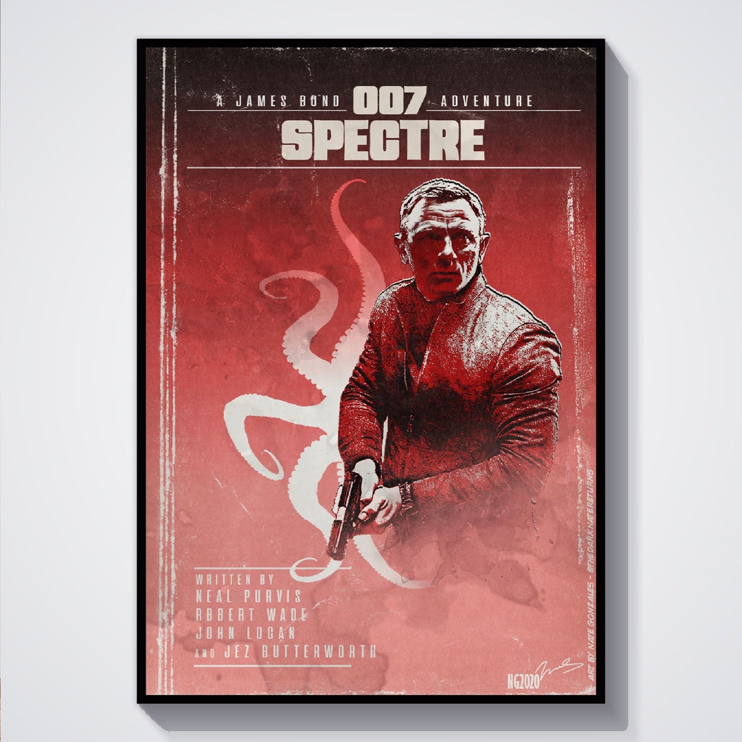 Flex Designs Poster Spectre Minimalist 5 x 7" Home Goods - Movie 2015 Movie Poster