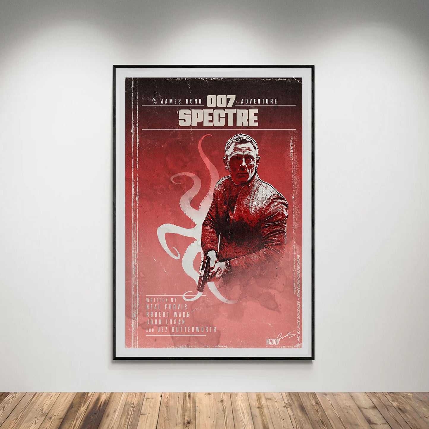 Flex Designs Poster Spectre Minimalist 5 x 7" Home Goods - Movie 2015 Movie Poster