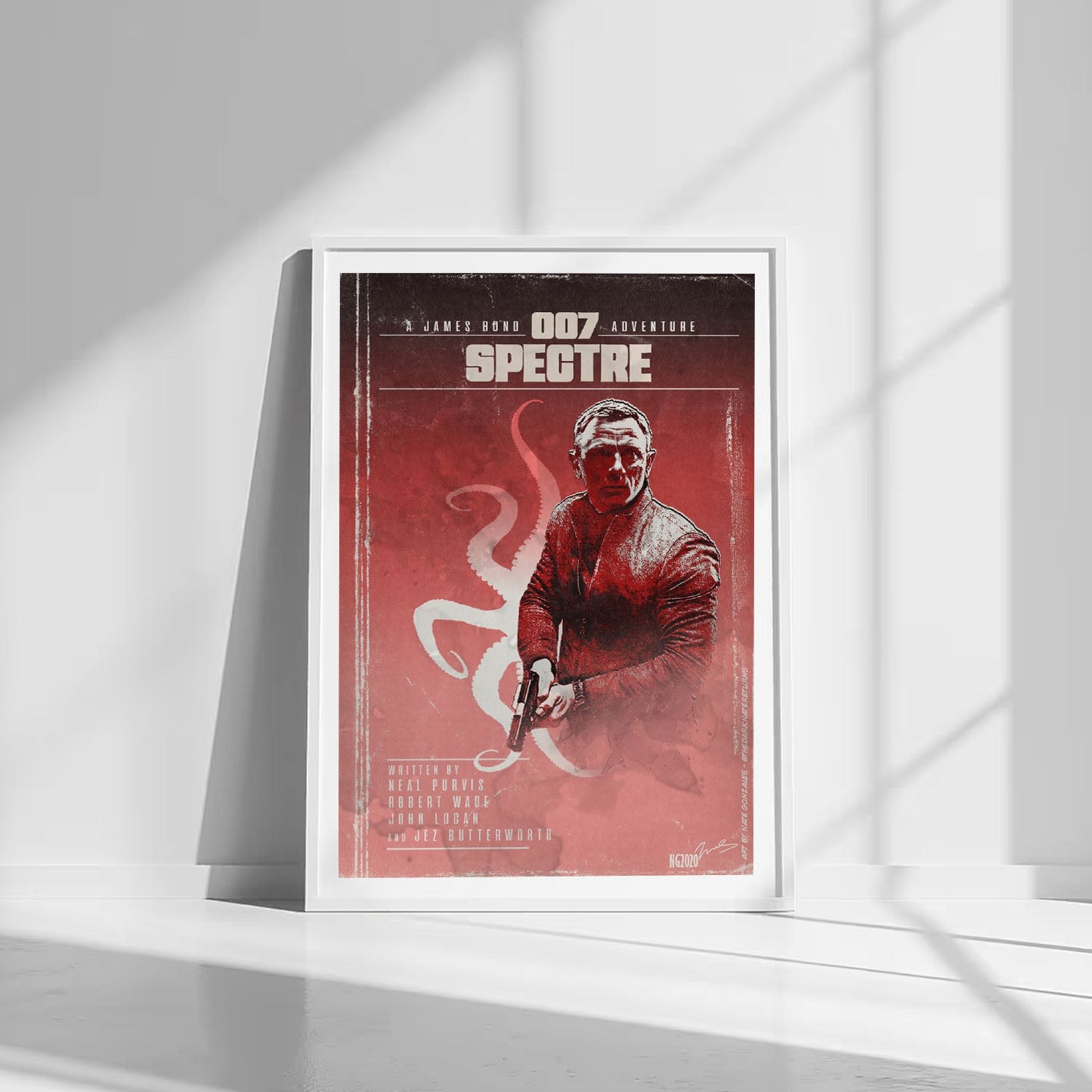 Flex Designs Poster Spectre Minimalist 8 x 10" Home Goods - Movie 2015 Movie Poster