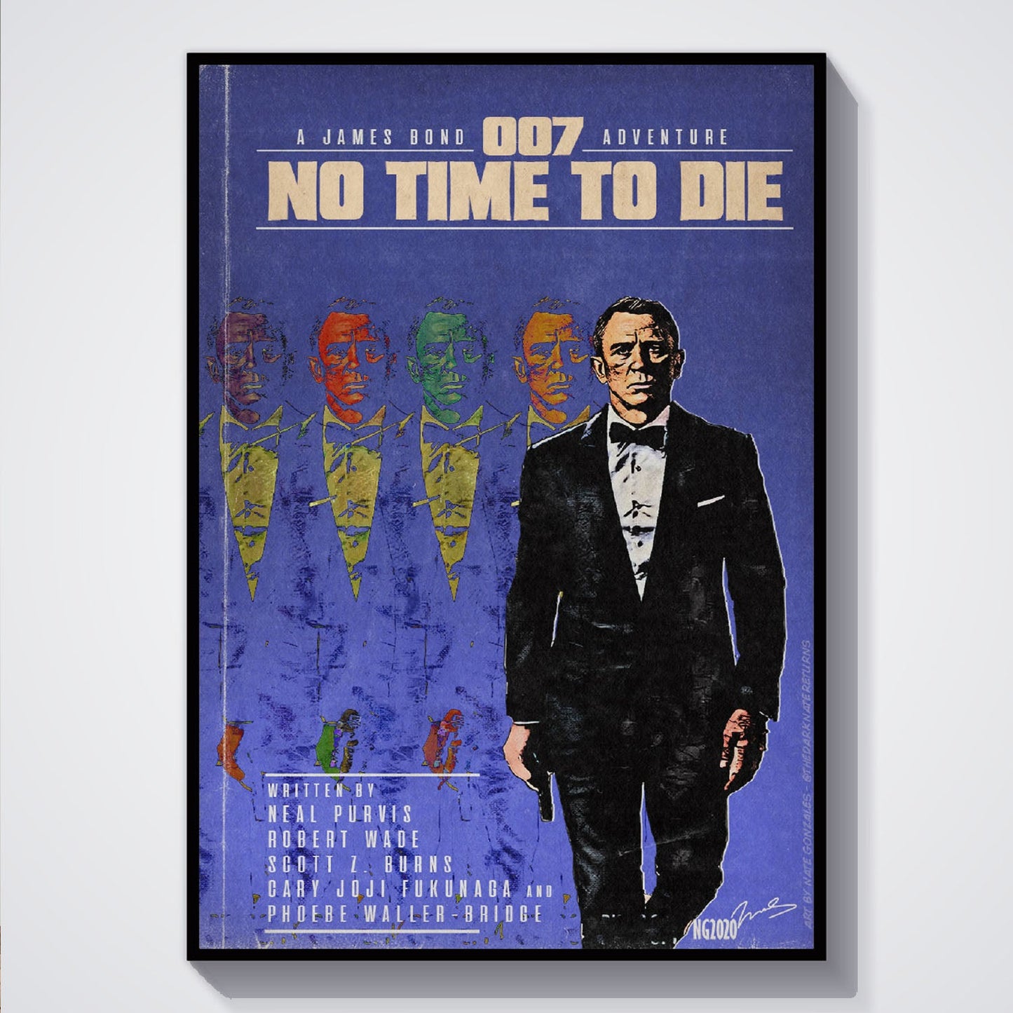 Flex Designs Poster No Time to Die Minimalist 5 x 7" Home Goods - Movie 2021 Movie Poster
