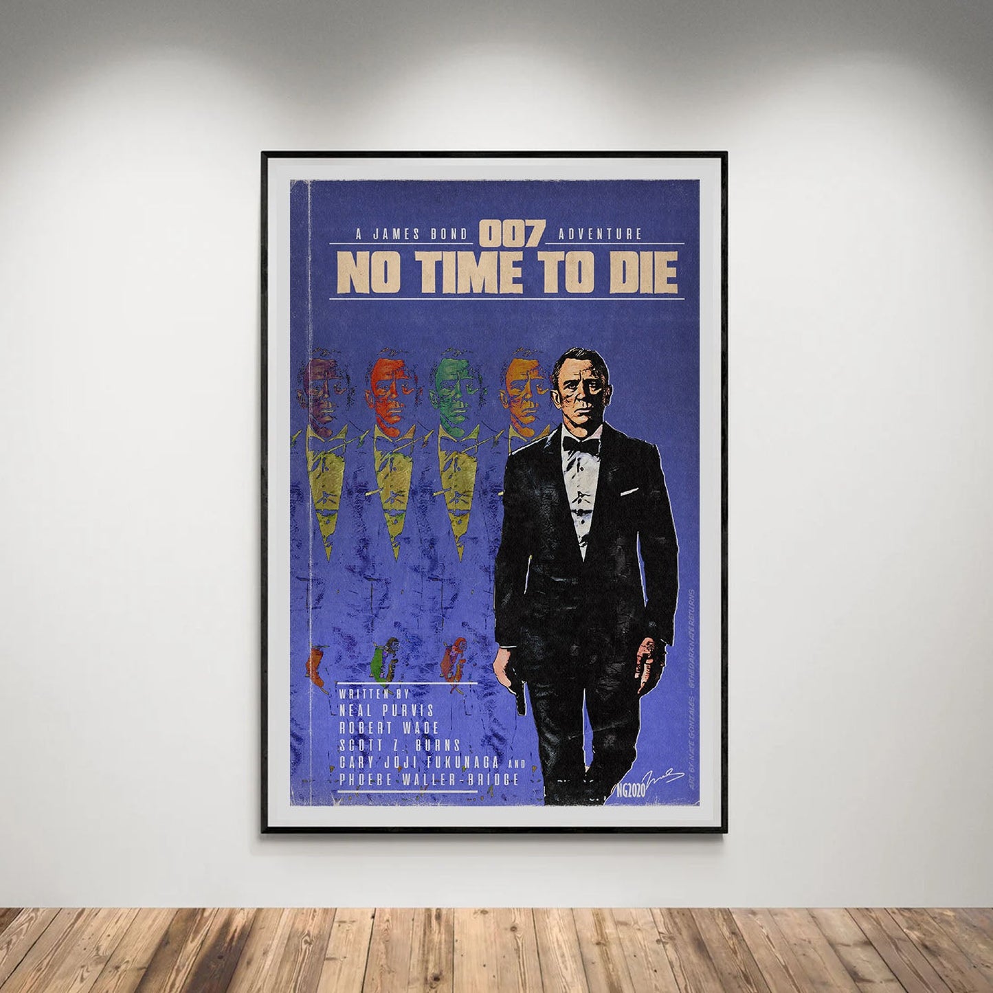 Flex Designs Poster No Time to Die Minimalist 5 x 7" Home Goods - Movie 2021 Movie Poster