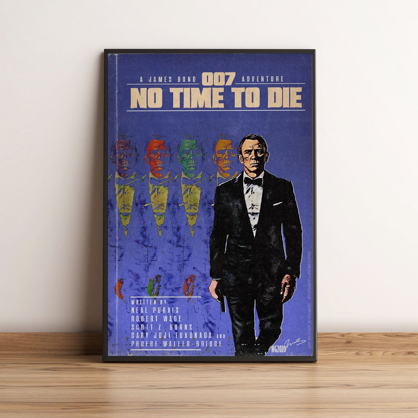Flex Designs Poster No Time to Die Minimalist 5 x 7" Home Goods - Movie 2021 Movie Poster