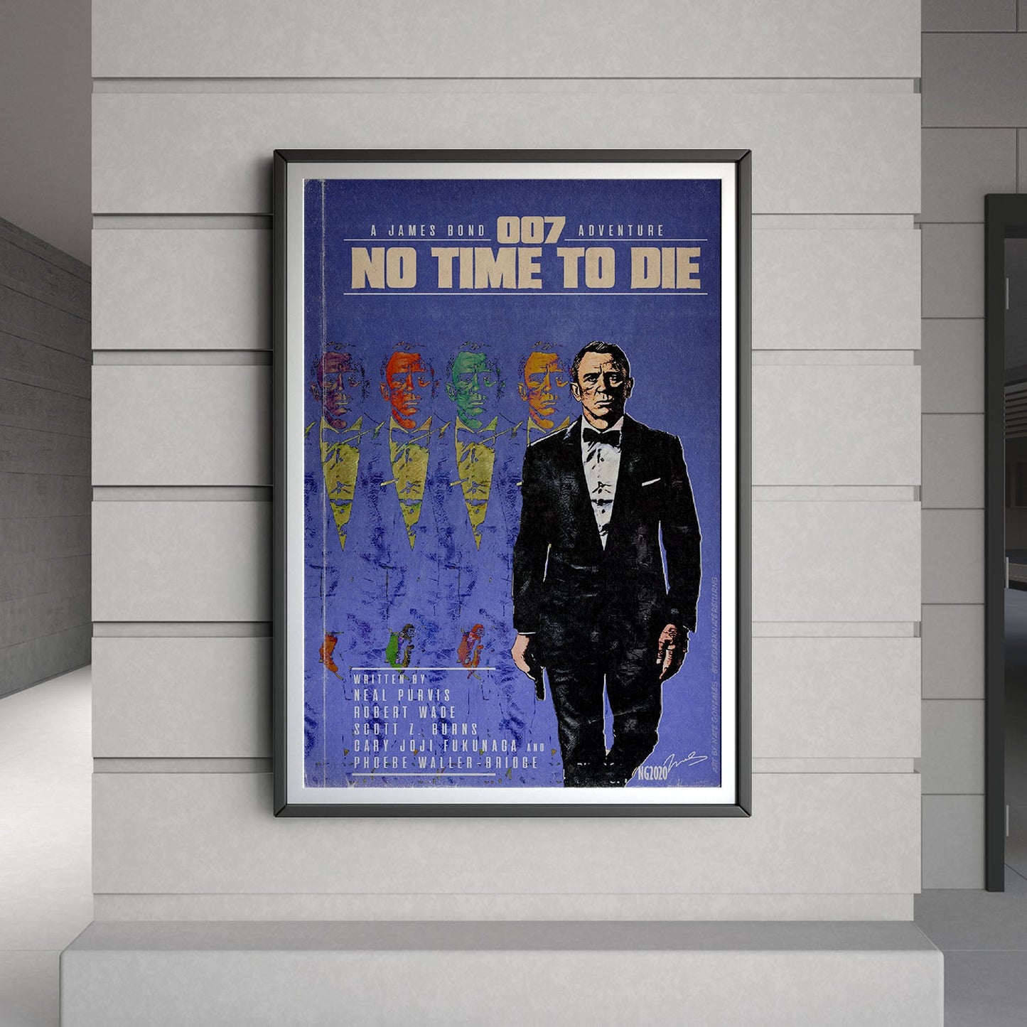 Flex Designs Poster No Time to Die Minimalist 8 x 10" Home Goods - Movie 2021 Movie Poster