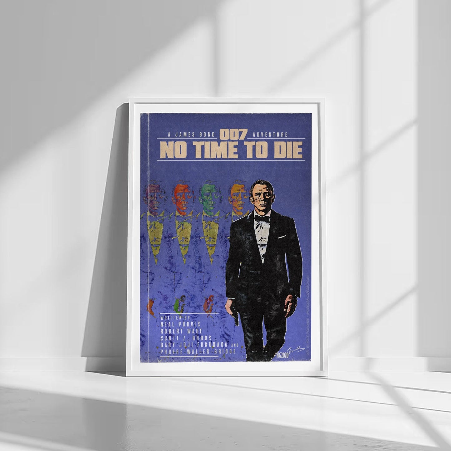 Flex Designs Poster No Time to Die Minimalist 8 x 10" Home Goods - Movie 2021 Movie Poster