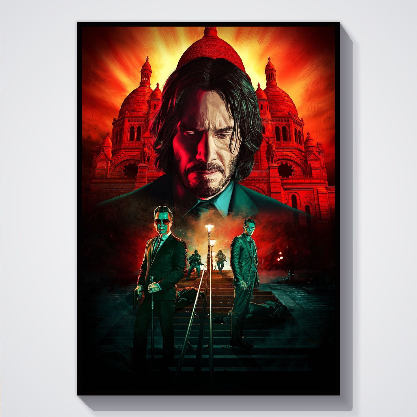 Flex Designs Poster John Wick - Chapter 4 Key Art 5 x 7" Home Goods - Movie 2023 Movie Poster