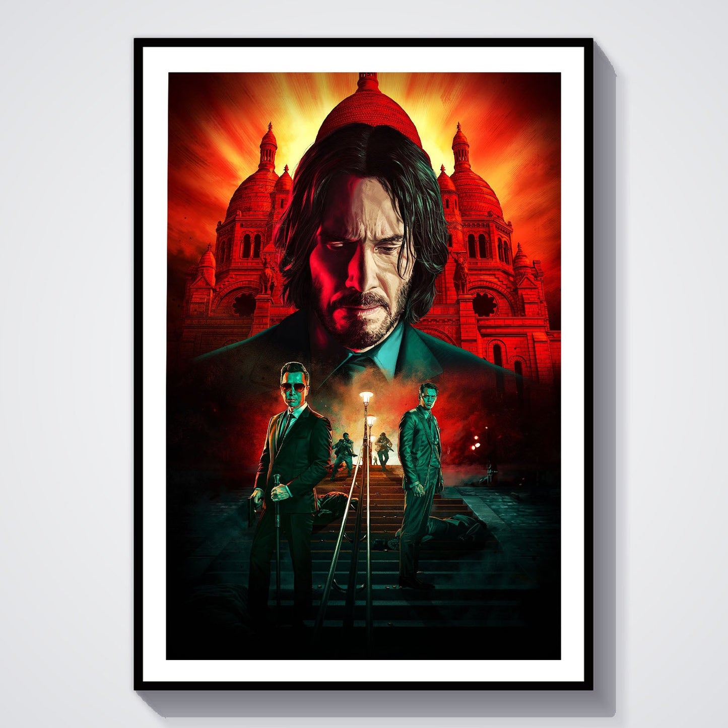Flex Designs Poster John Wick - Chapter 4 Key Art 8 x 10" Home Goods - Movie 2023 Movie Poster