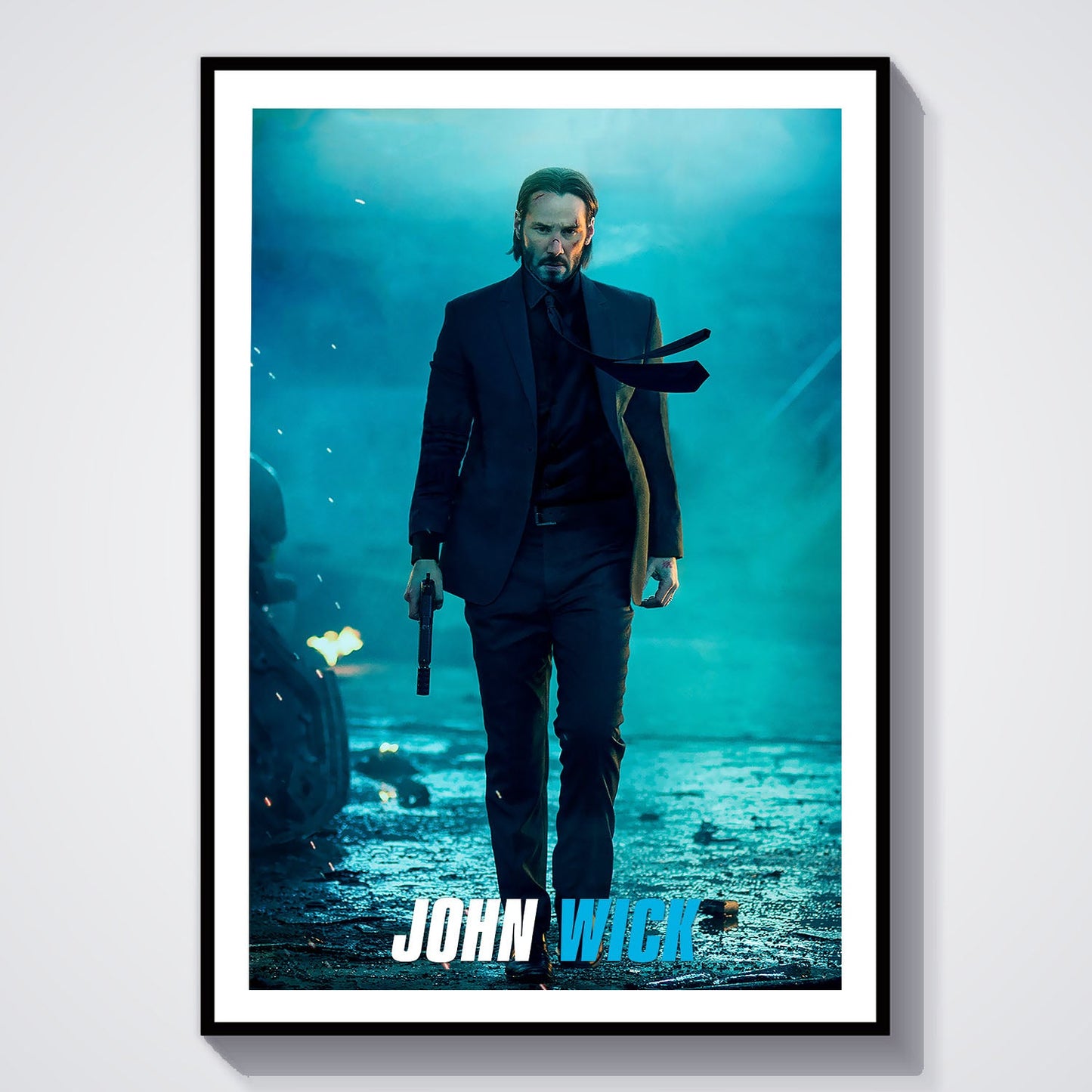 Flex Designs Poster John Wick Theatrical 8 x 10" Home Goods - Movie 2014 Movie Poster