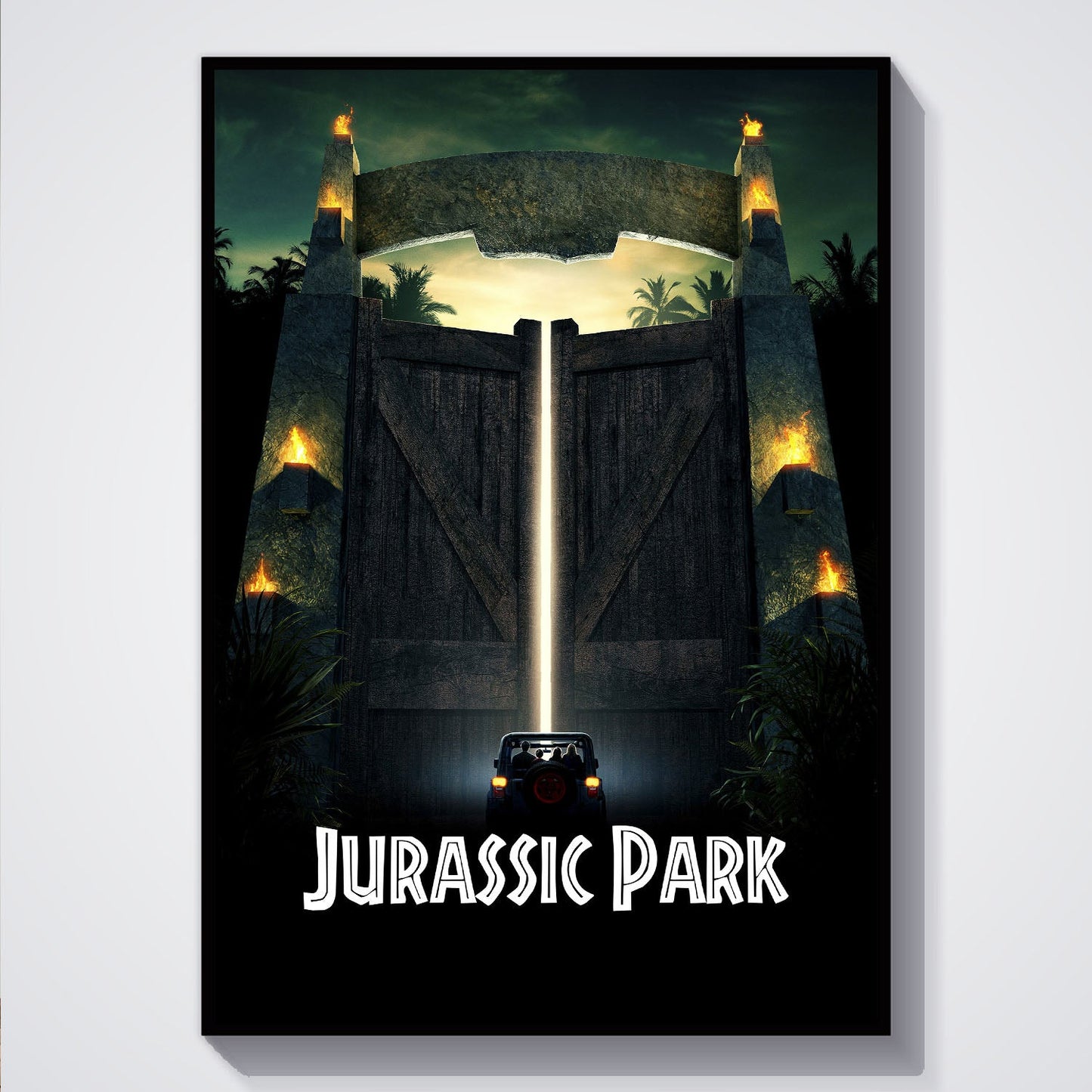 Flex Designs Poster Jurassic Park Cinematic 5 x 7" Home Goods - Movie 1993 Movie Poster