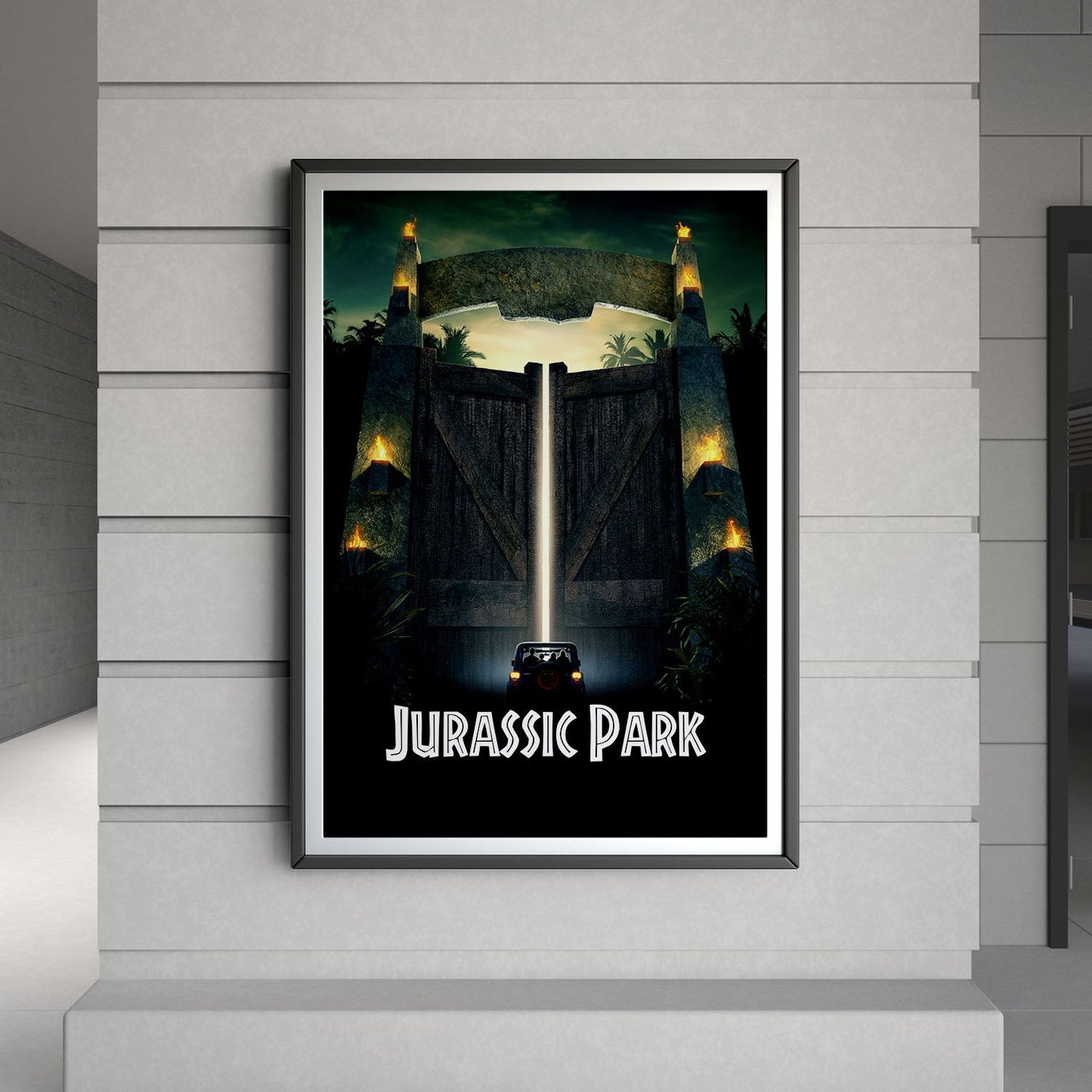 Flex Designs Poster Jurassic Park Cinematic 8 x 10" Home Goods - Movie 1993 Movie Poster
