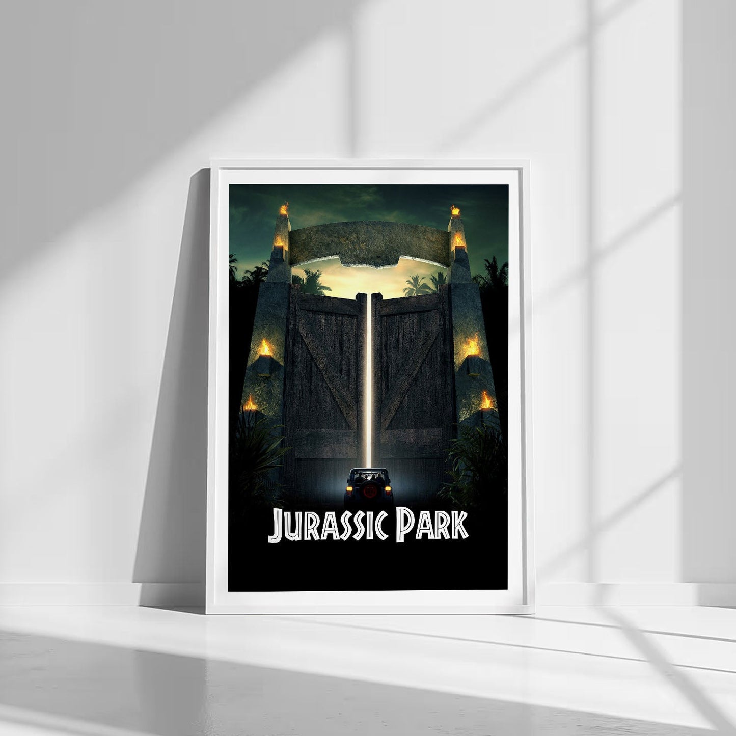 Flex Designs Poster Jurassic Park Cinematic 8 x 10" Home Goods - Movie 1993 Movie Poster