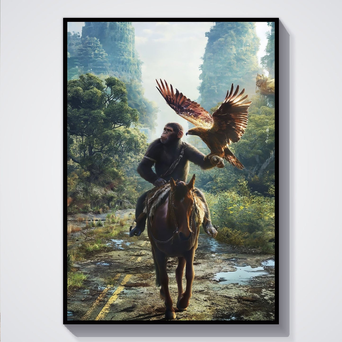 Flex Designs Poster Kingdom of the Planet of the Apes Key Art 5 x 7" Home Goods - Movie 2024 Movie Poster