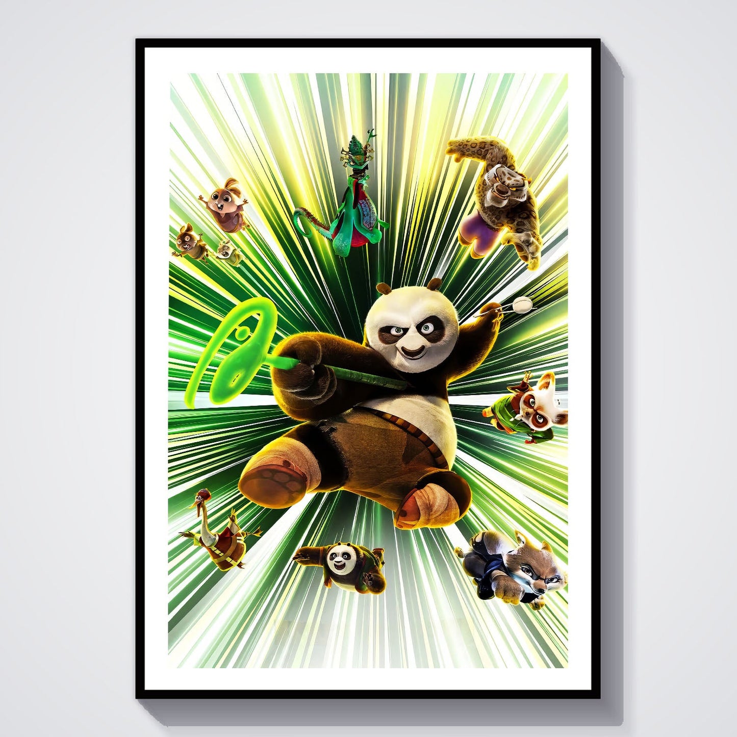Flex Designs Poster Kung Fu Panda 4 Textless 8 x 10" Home Goods - Movie 2024 Movie Poster