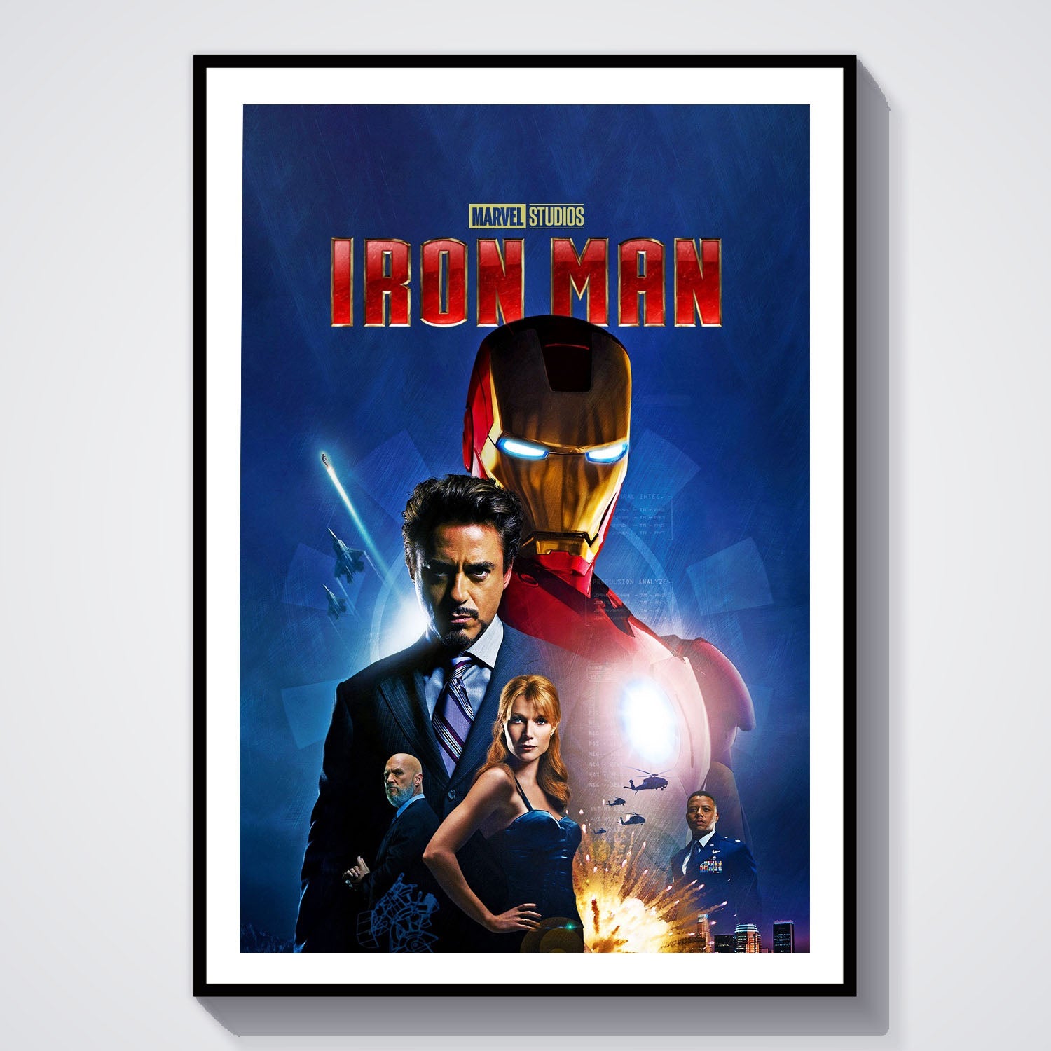 Flex Designs Poster Iron Man 8 x 10" Home Goods - Movie 2008 Movie Poster