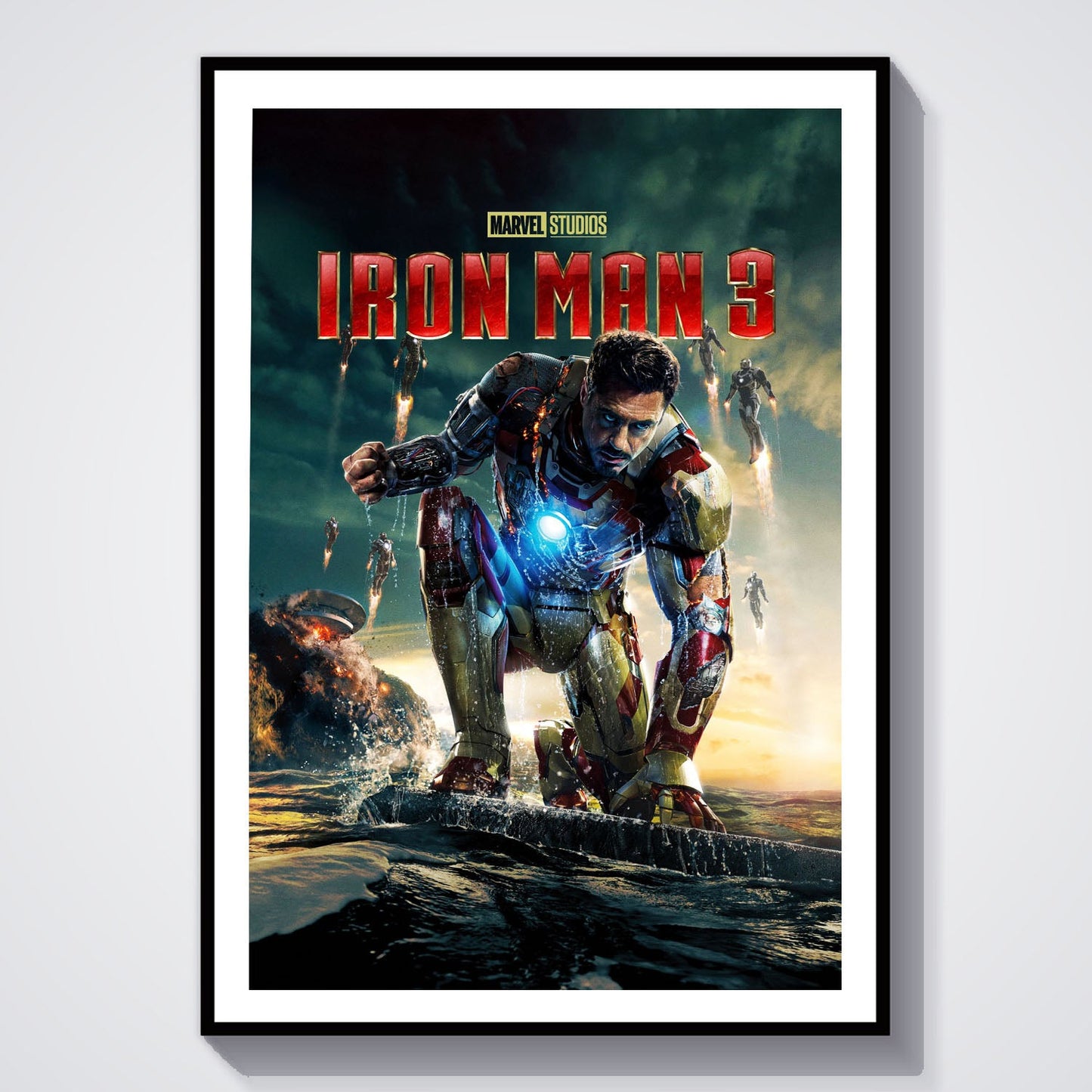 Flex Designs Poster Iron Man 3 8 x 10" Home Goods - Movie 2013 Movie Poster