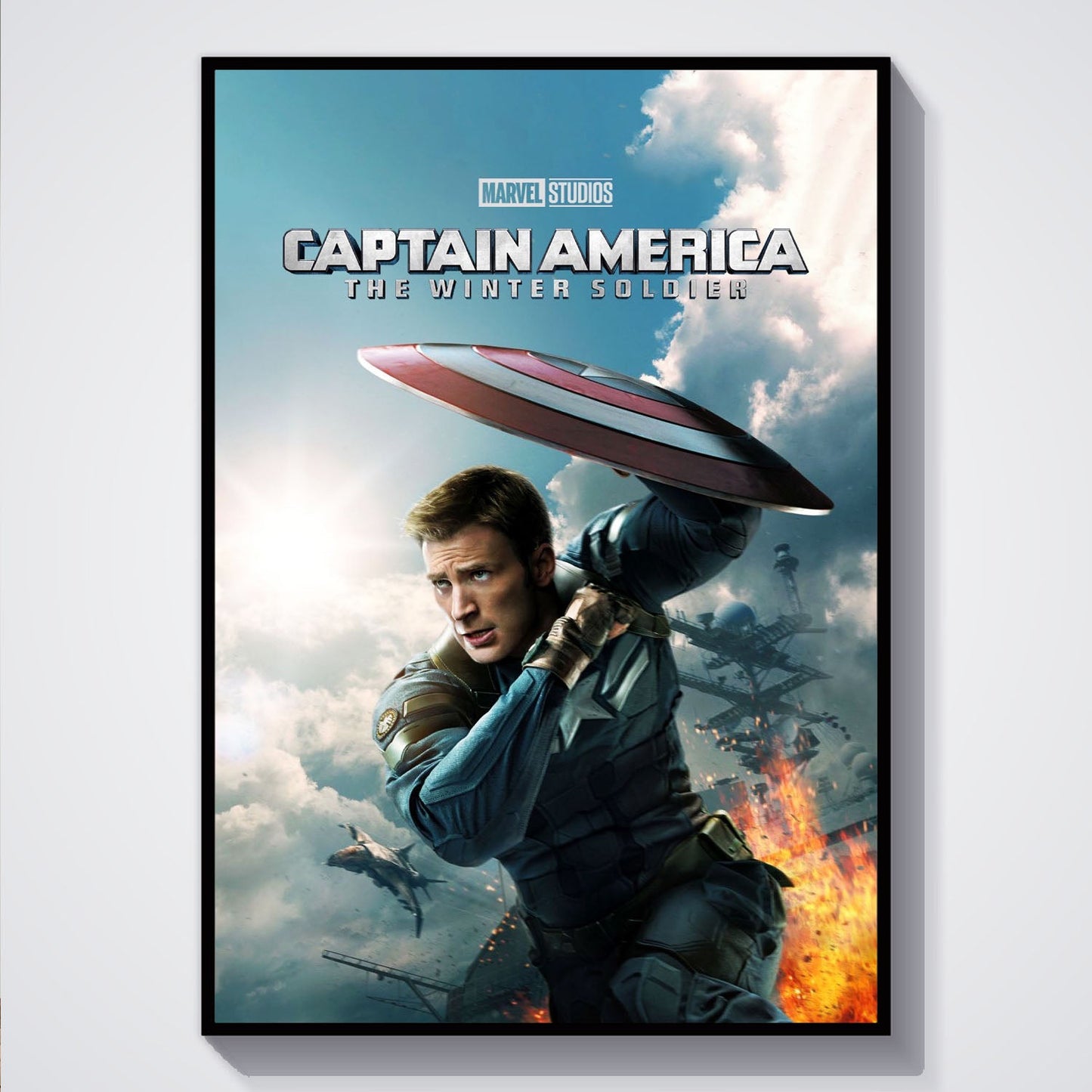 Flex Designs Poster Captain America The Winter Soldier 5 x 7" Home Goods - Movie 2014 Movie Poster