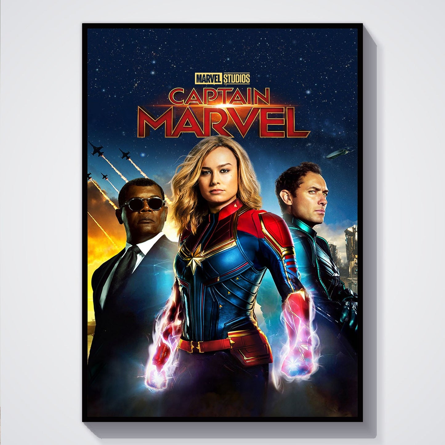 Flex Designs Poster Captain Marvel 5 x 7" Home Goods - Movie 2019 Movie Poster