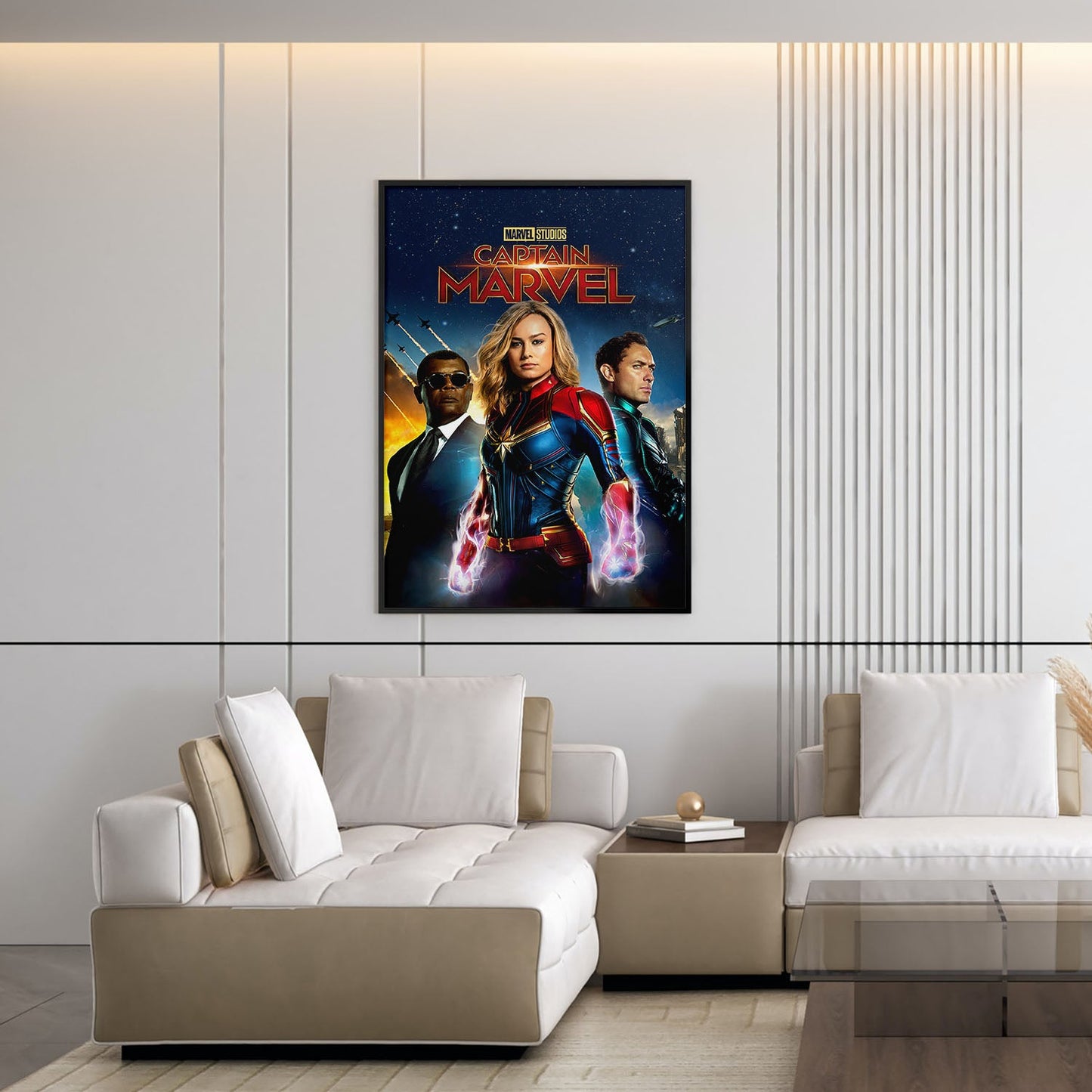 Flex Designs Poster Captain Marvel 5 x 7" Home Goods - Movie 2019 Movie Poster