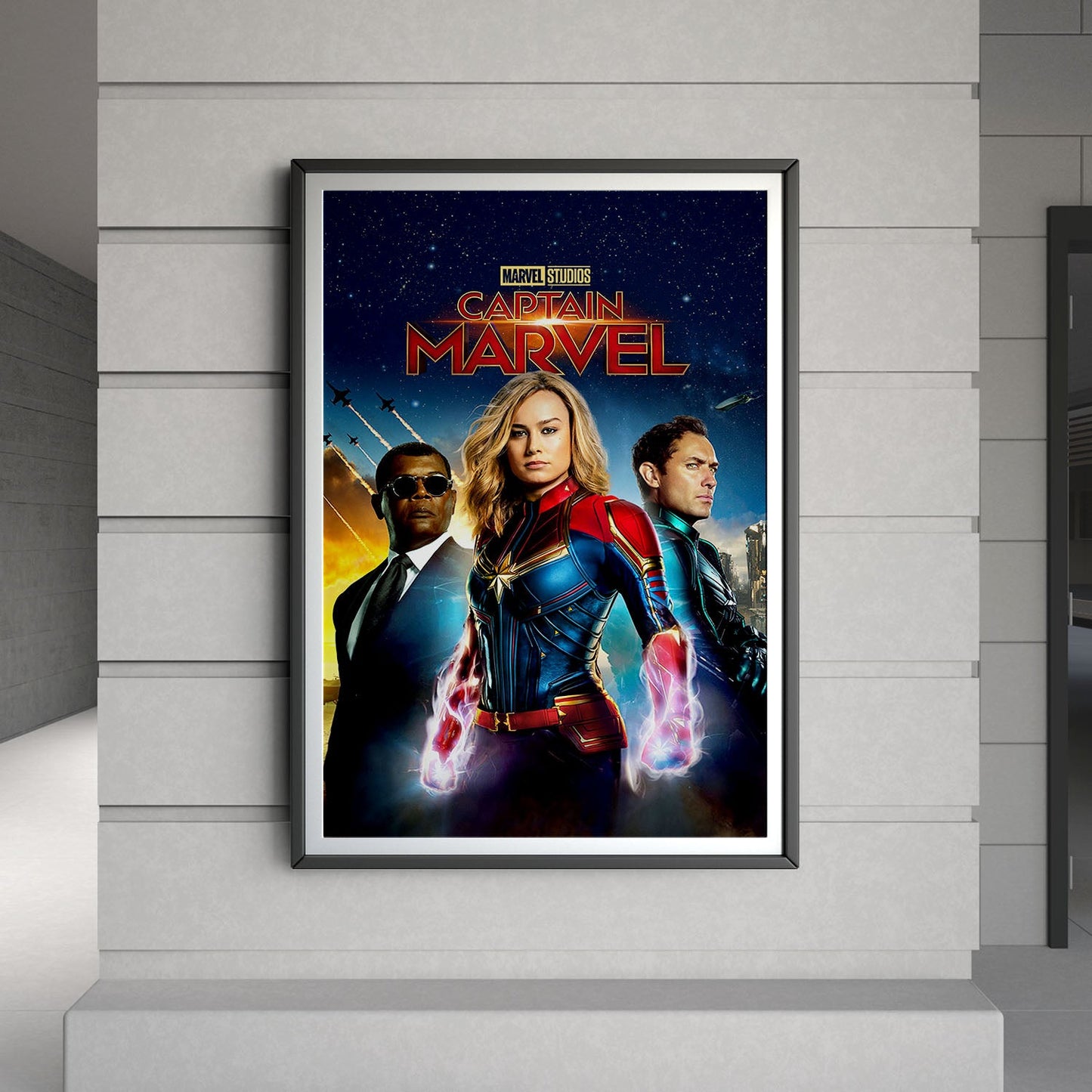 Flex Designs Poster Captain Marvel 8 x 10" Home Goods - Movie 2019 Movie Poster