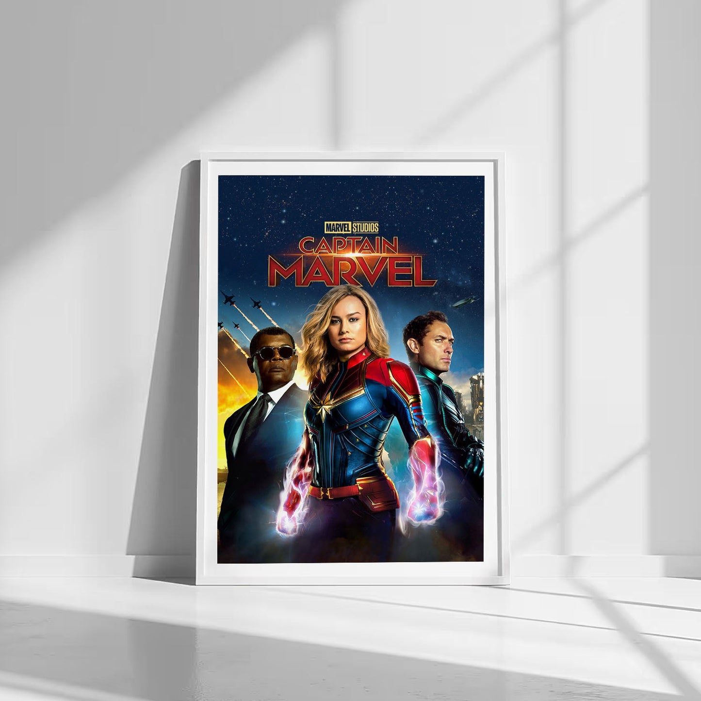 Flex Designs Poster Captain Marvel 8 x 10" Home Goods - Movie 2019 Movie Poster