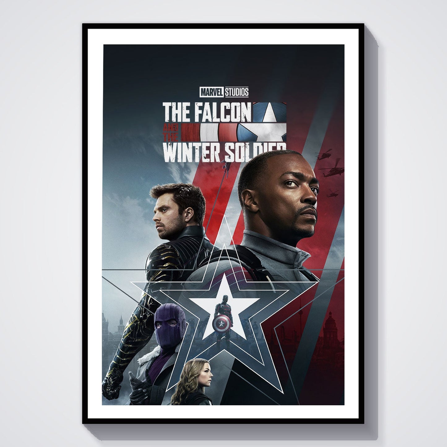 Flex Designs Poster The Falcon and the Winter Soldier 8 x 10" Home Goods - Movie 2021 Movie Poster