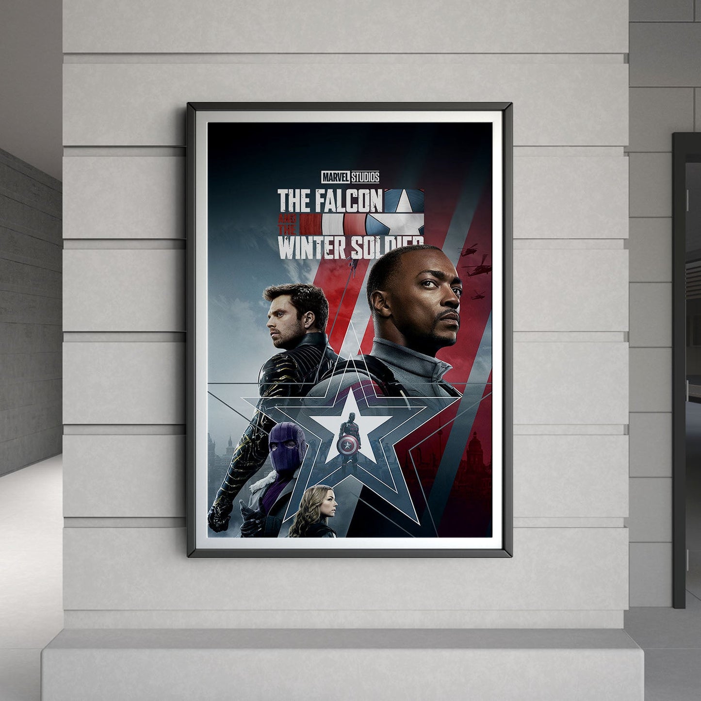 Flex Designs Poster The Falcon and the Winter Soldier 8 x 10" Home Goods - Movie 2021 Movie Poster