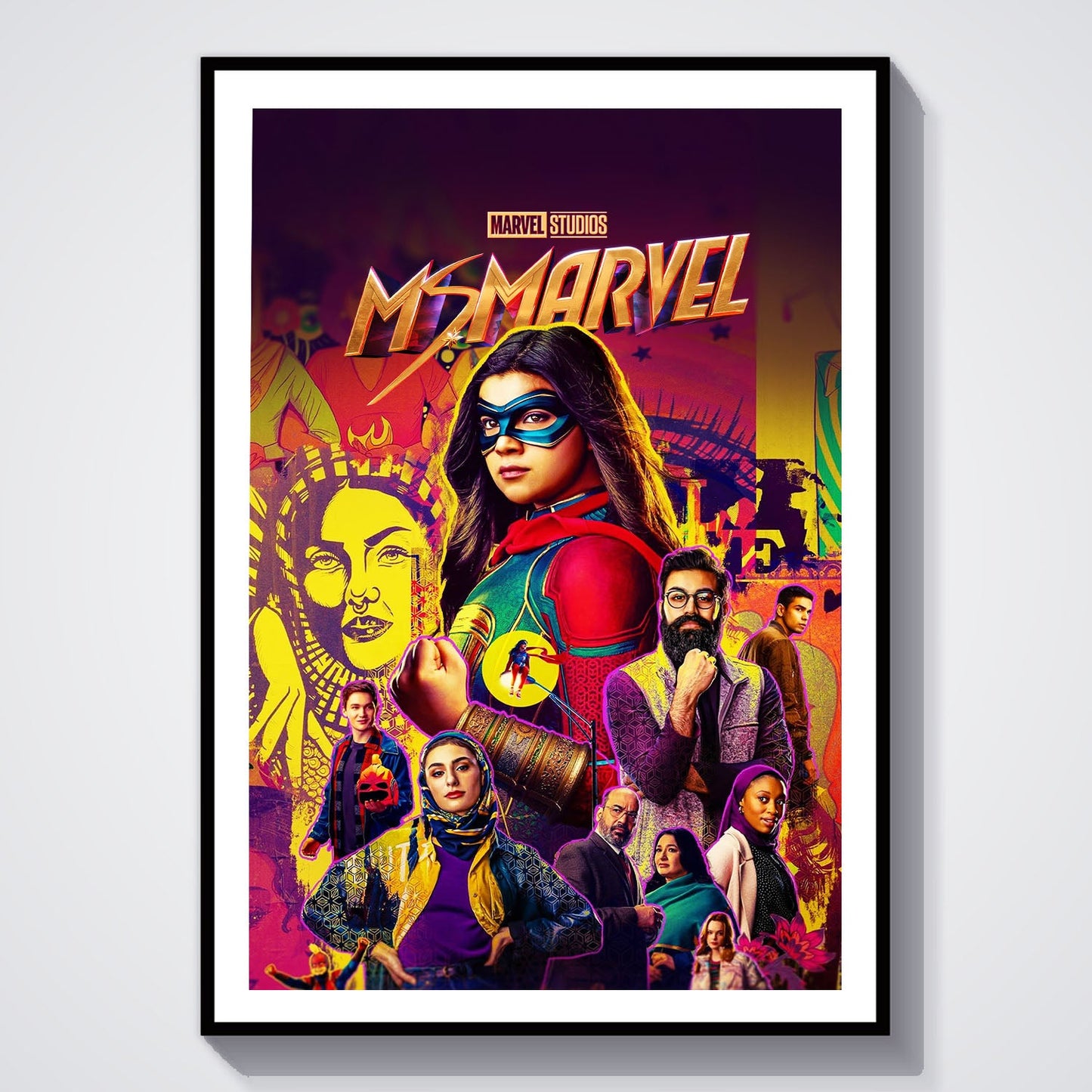 Flex Designs Poster Ms Marvel 8 x 10" Home Goods - Movie 2022 Movie Poster