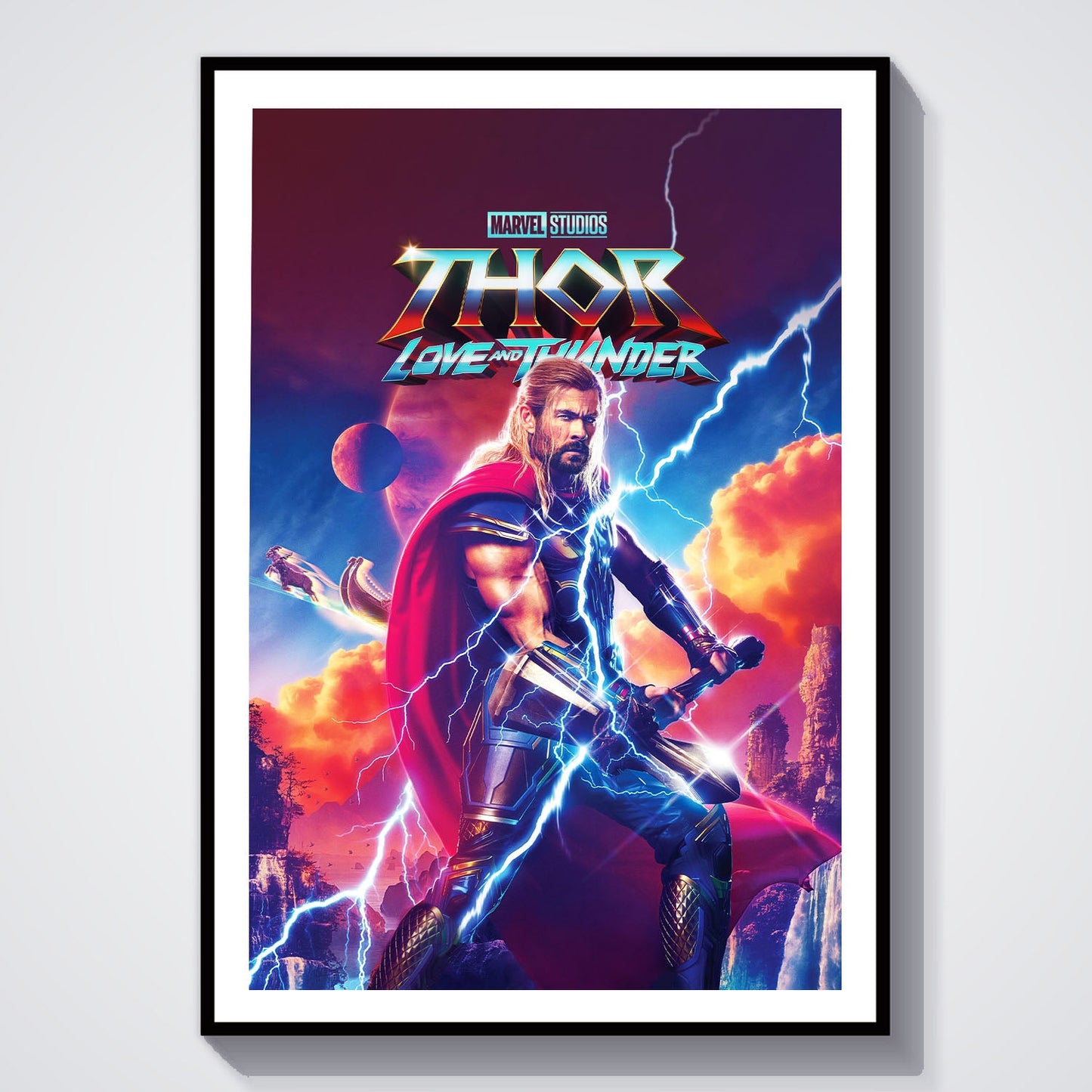Flex Designs Poster Thor Love and Thunder 8 x 10" Home Goods - Movie 2022 Movie Poster