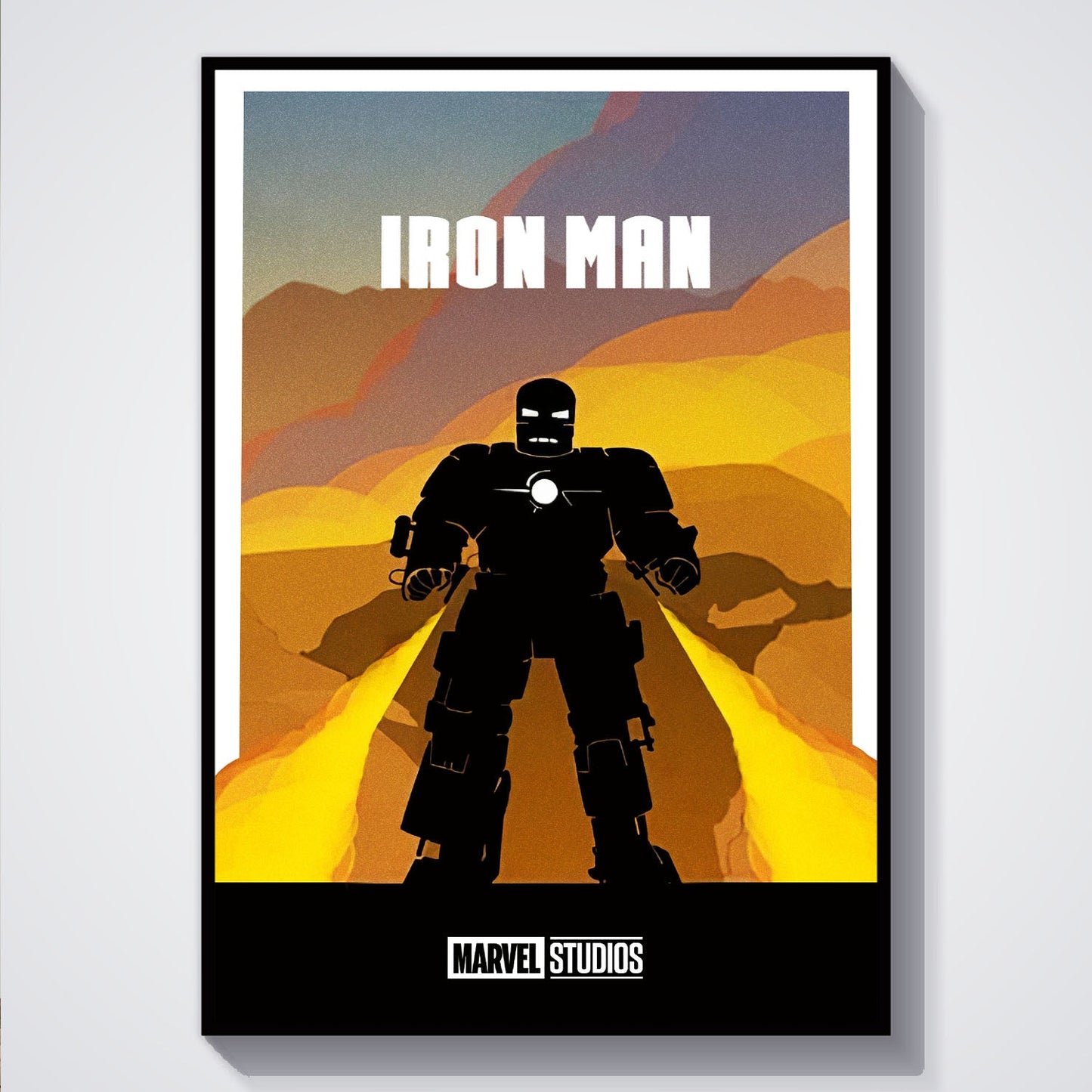Flex Designs Poster Iron Man Minimalist 5 x 7" Home Goods - Movie 2008 Movie Poster