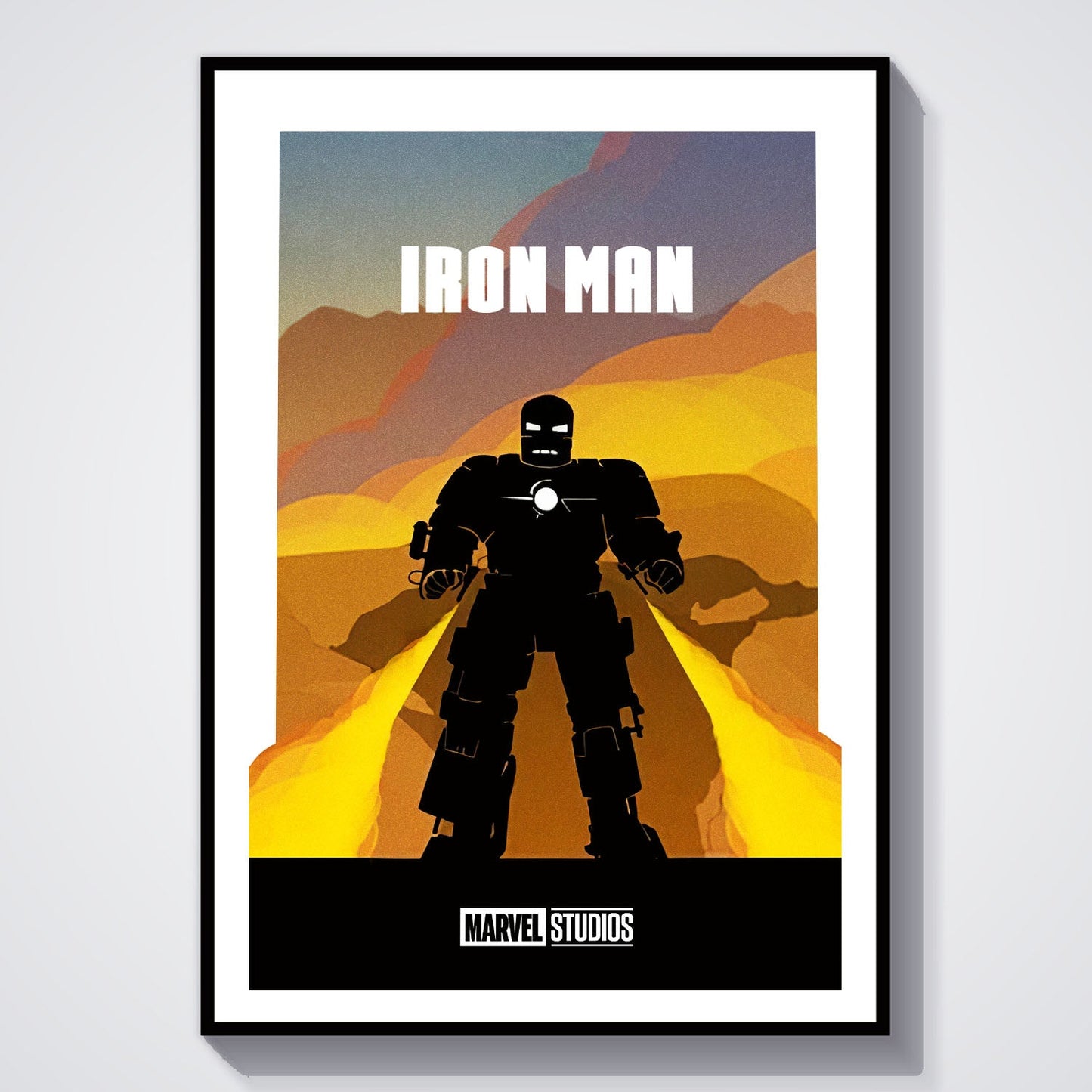 Flex Designs Poster Iron Man Minimalist 8 x 10" Home Goods - Movie 2008 Movie Poster