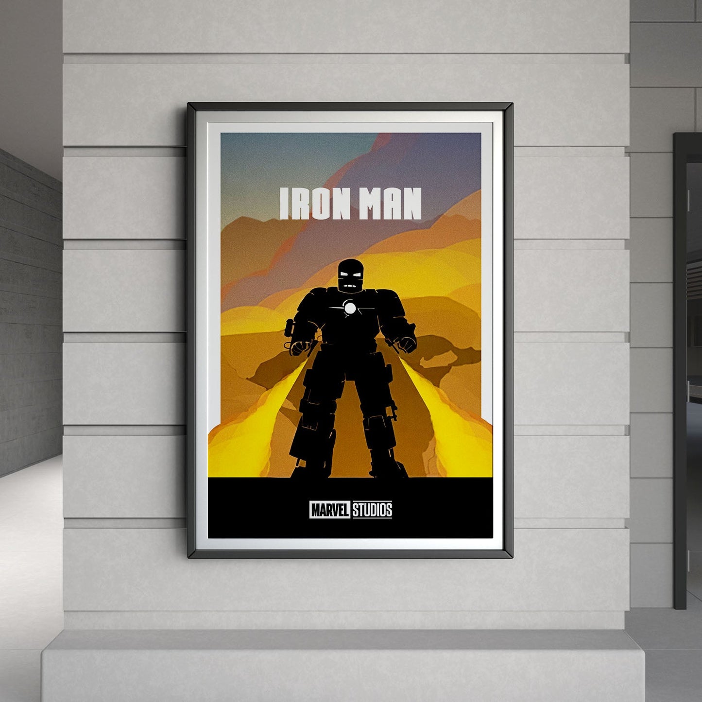 Flex Designs Poster Iron Man Minimalist 8 x 10" Home Goods - Movie 2008 Movie Poster