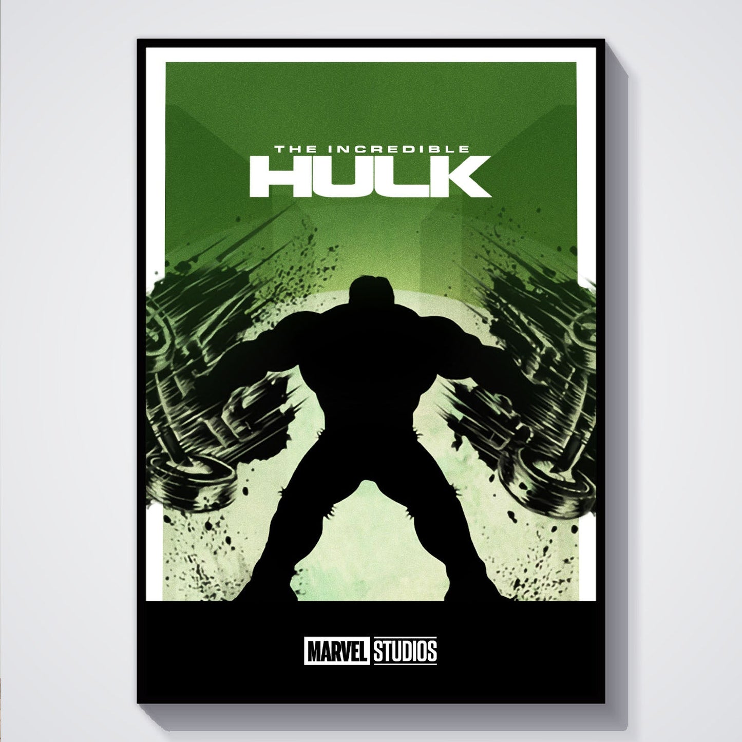 Flex Designs Poster The Incredible Hulk Minimalist 5 x 7" Home Goods - Movie 2008 Movie Poster