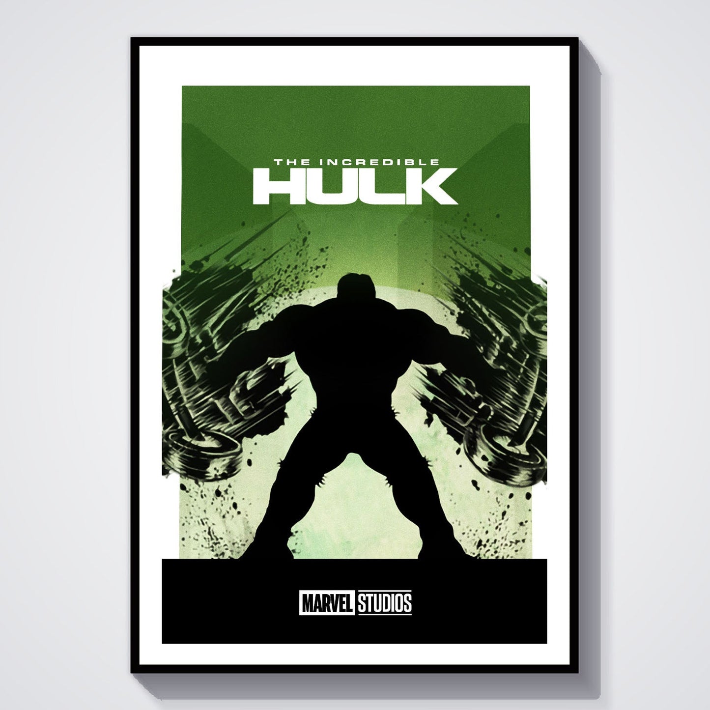 Flex Designs Poster The Incredible Hulk Minimalist 8 x 10" Home Goods - Movie 2008 Movie Poster