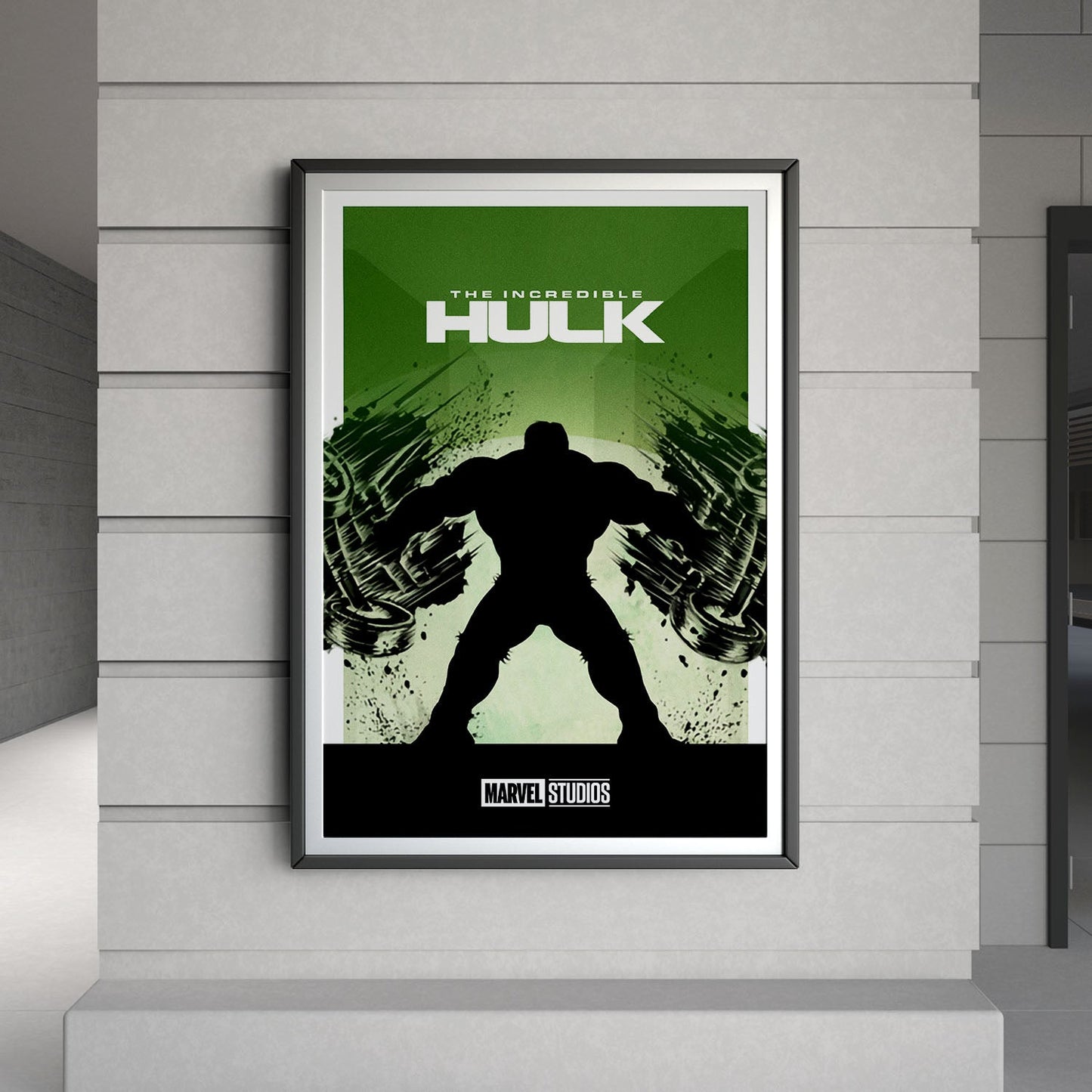 Flex Designs Poster The Incredible Hulk Minimalist 8 x 10" Home Goods - Movie 2008 Movie Poster