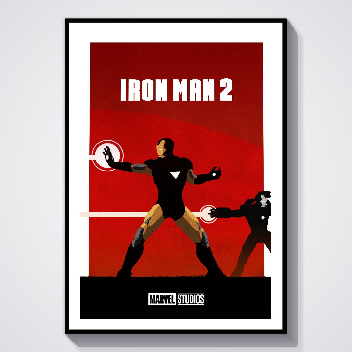 Flex Designs Poster Iron Man 2 Minimalist 8 x 10" Home Goods - Movie 2010 Movie Poster